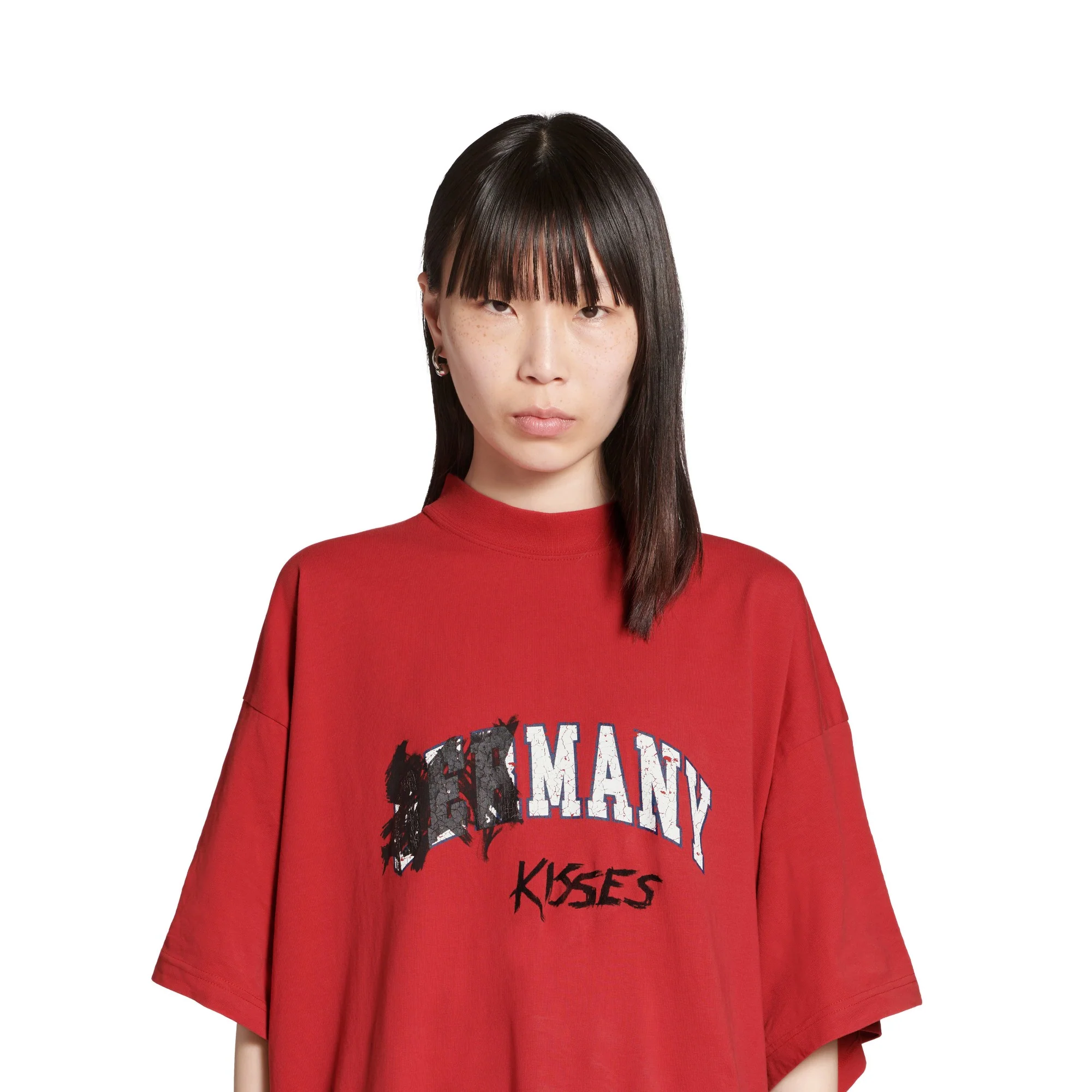 Oversized T-Shirt - Faded Red - Image 6