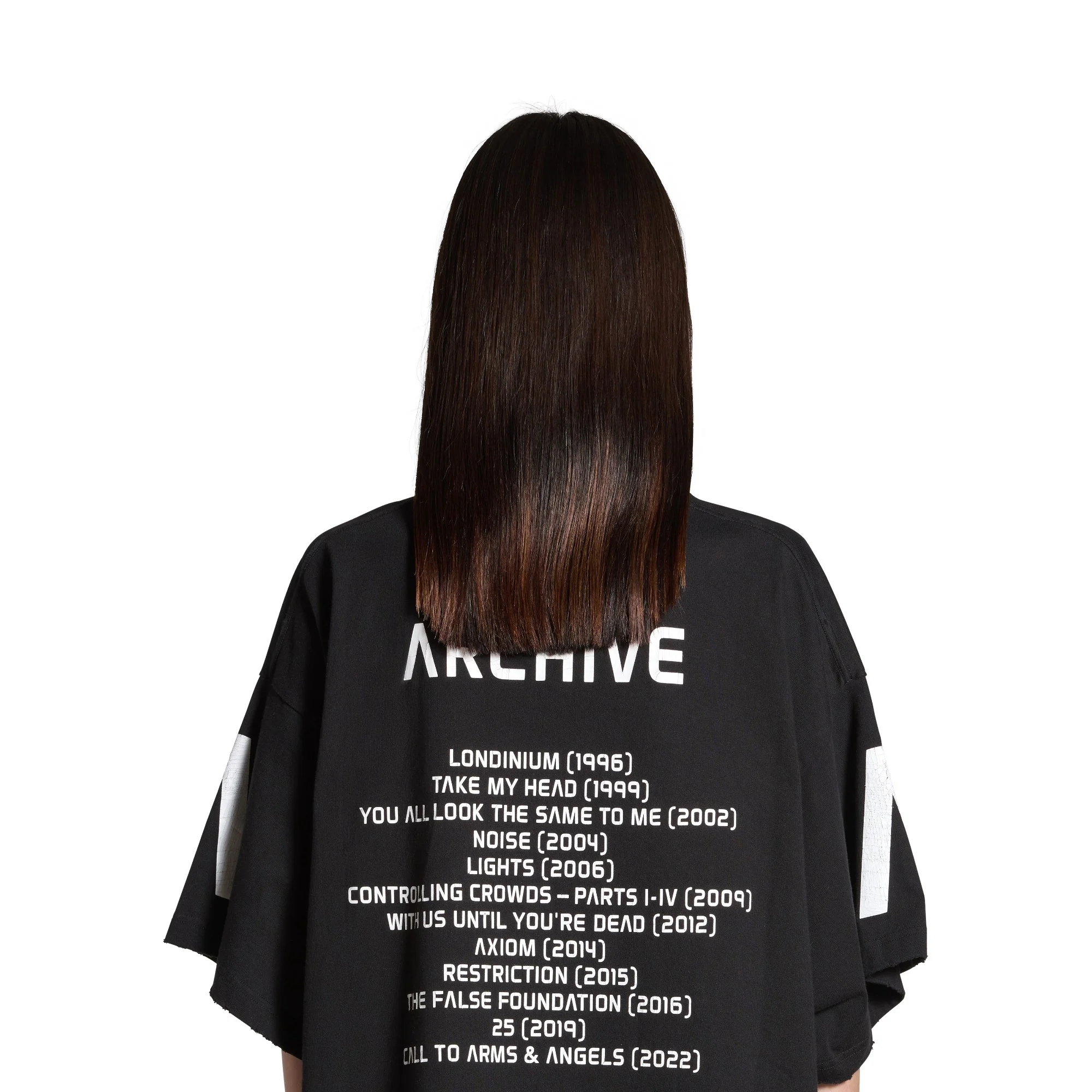 Oversized T-Shirt - Faded Black/White - Image 6