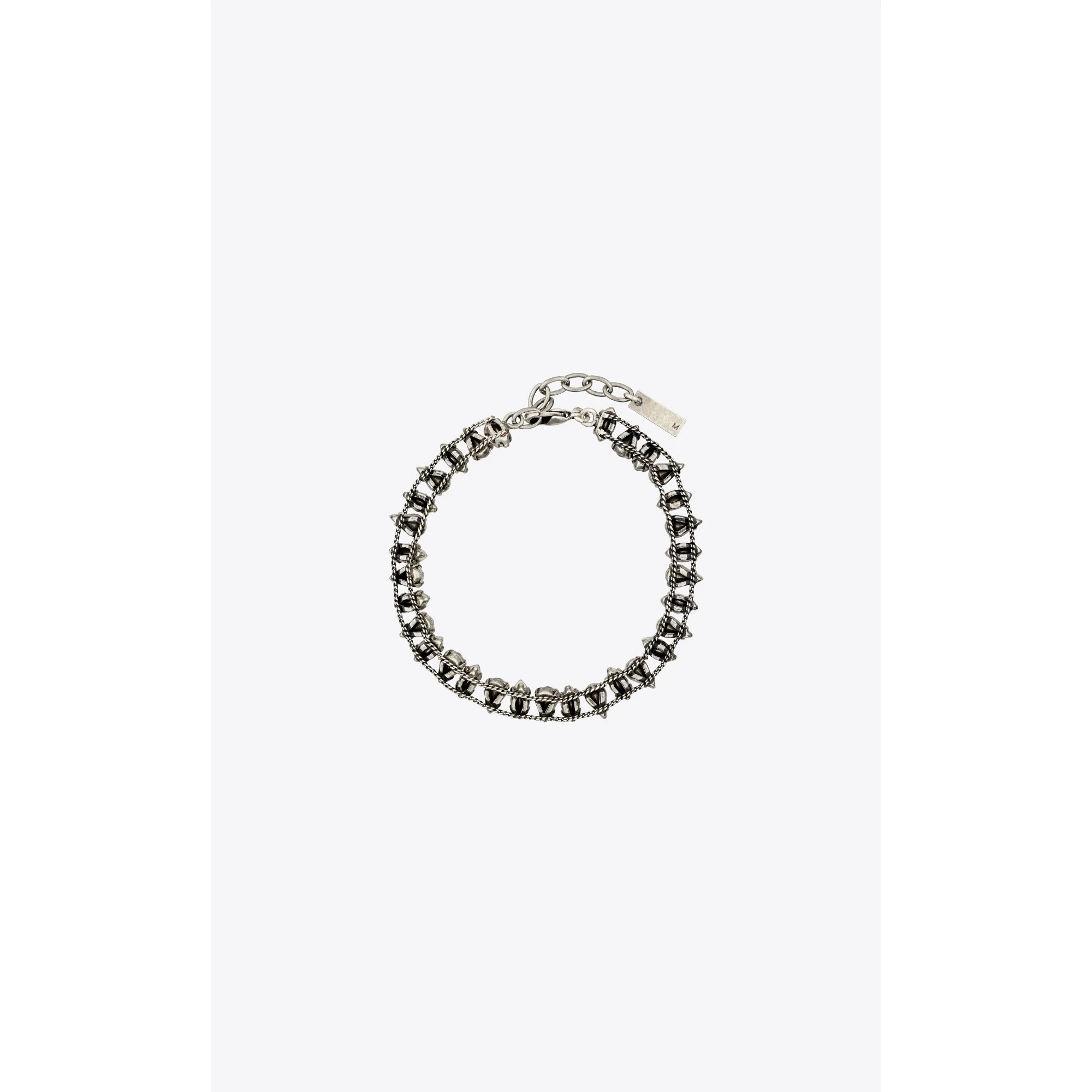 Pear Rhinestone Bracelet - Argent Oxyde/Crystal - Image 2