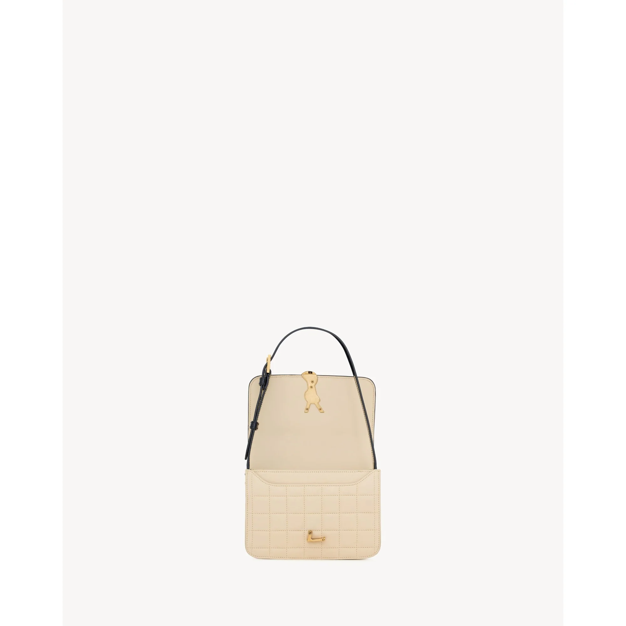 Small Solferino Satchel - Burro/Nero - Image 4
