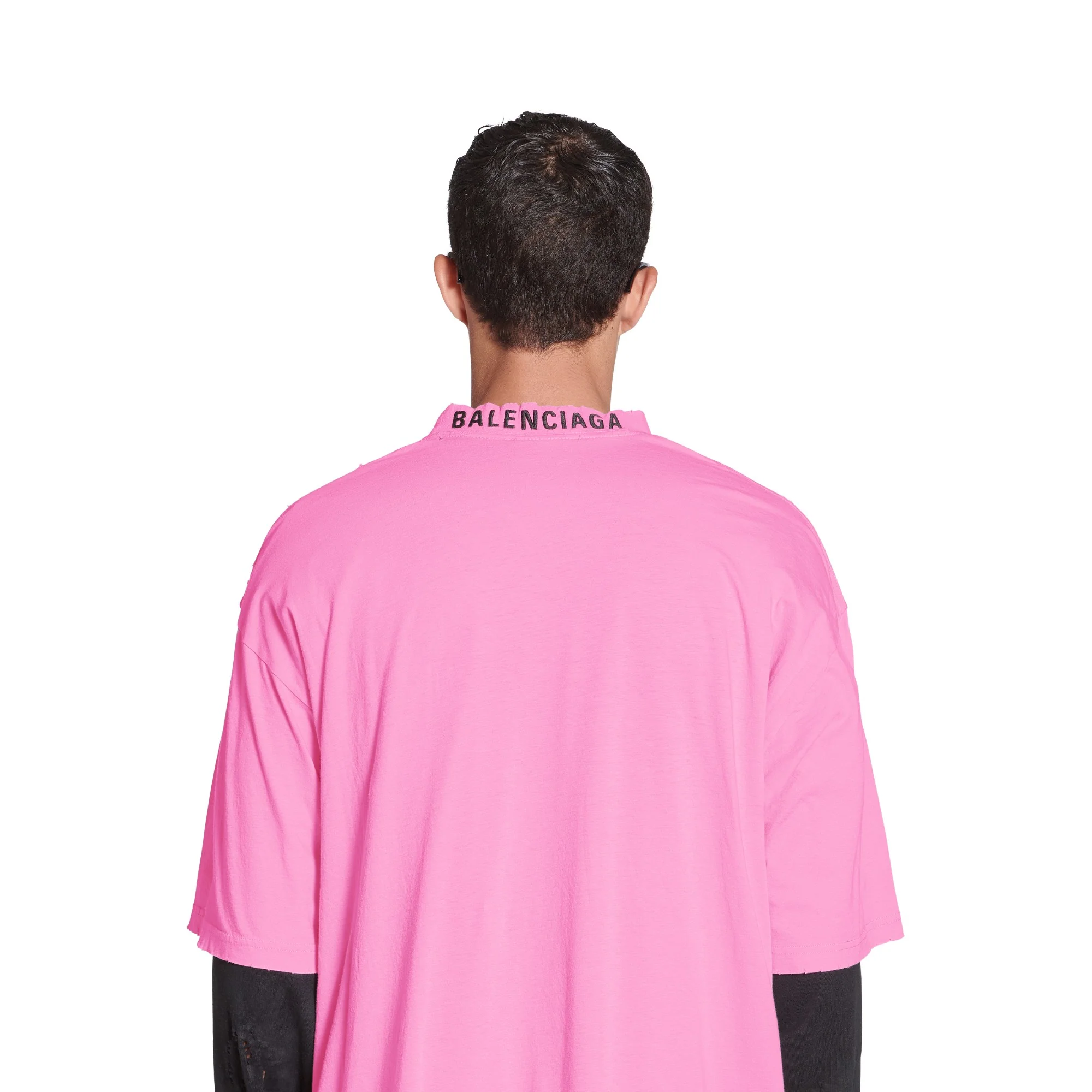 Medium Fit T-Shirt - Pink/Black - Image 6