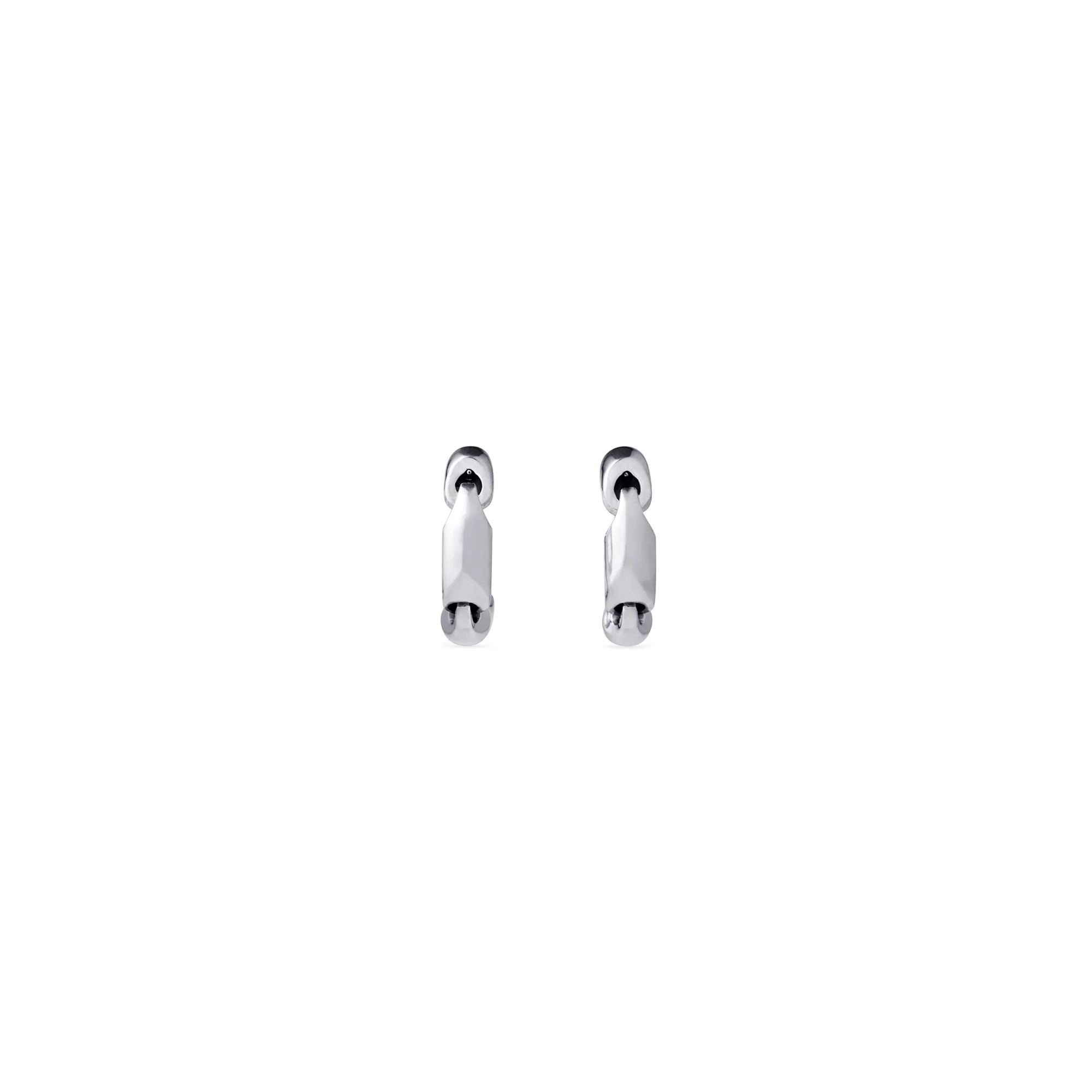 Solid 2.0 Earrings P - Silver - Image 2