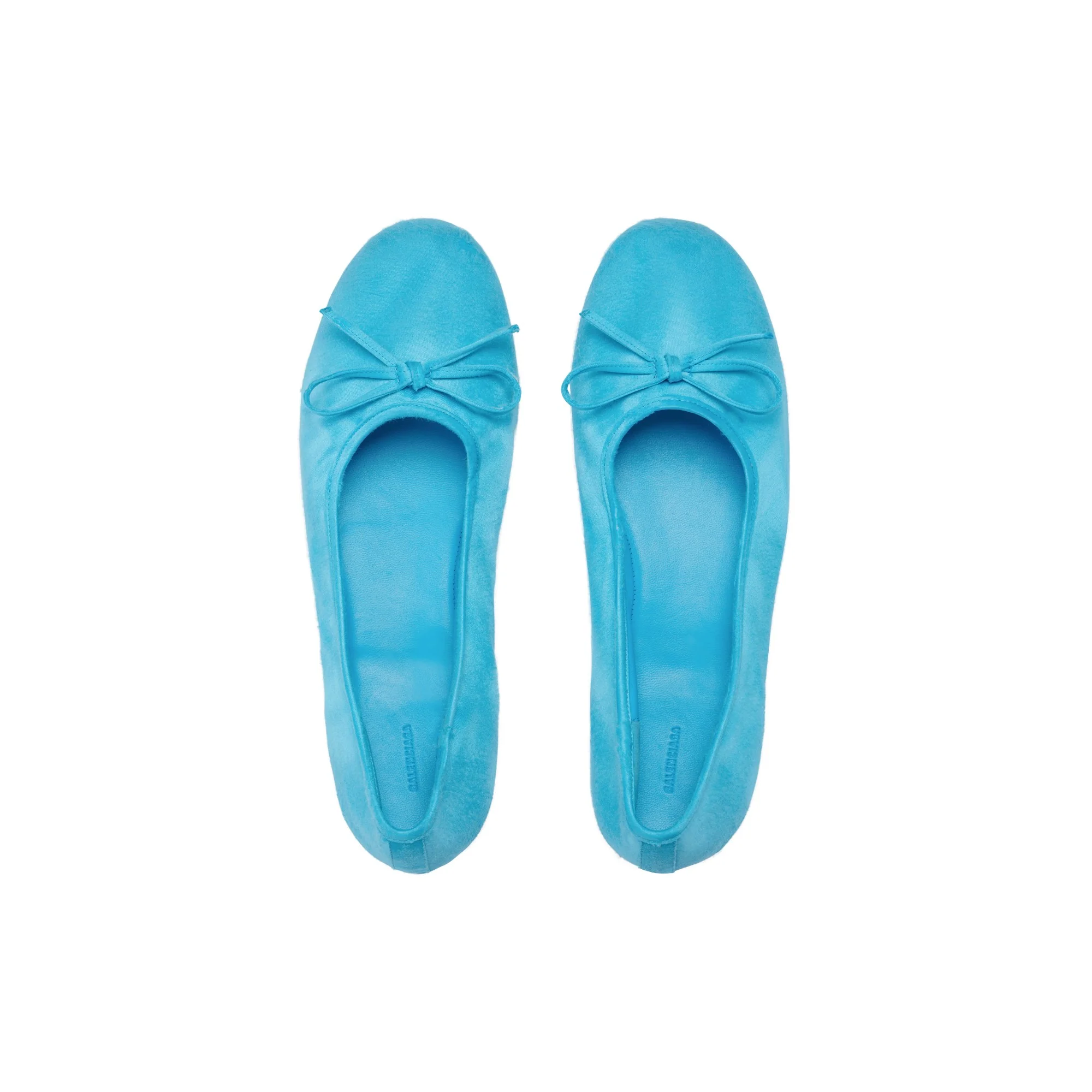Leopold Flat Satin Worn Out - Turquoise - Image 3