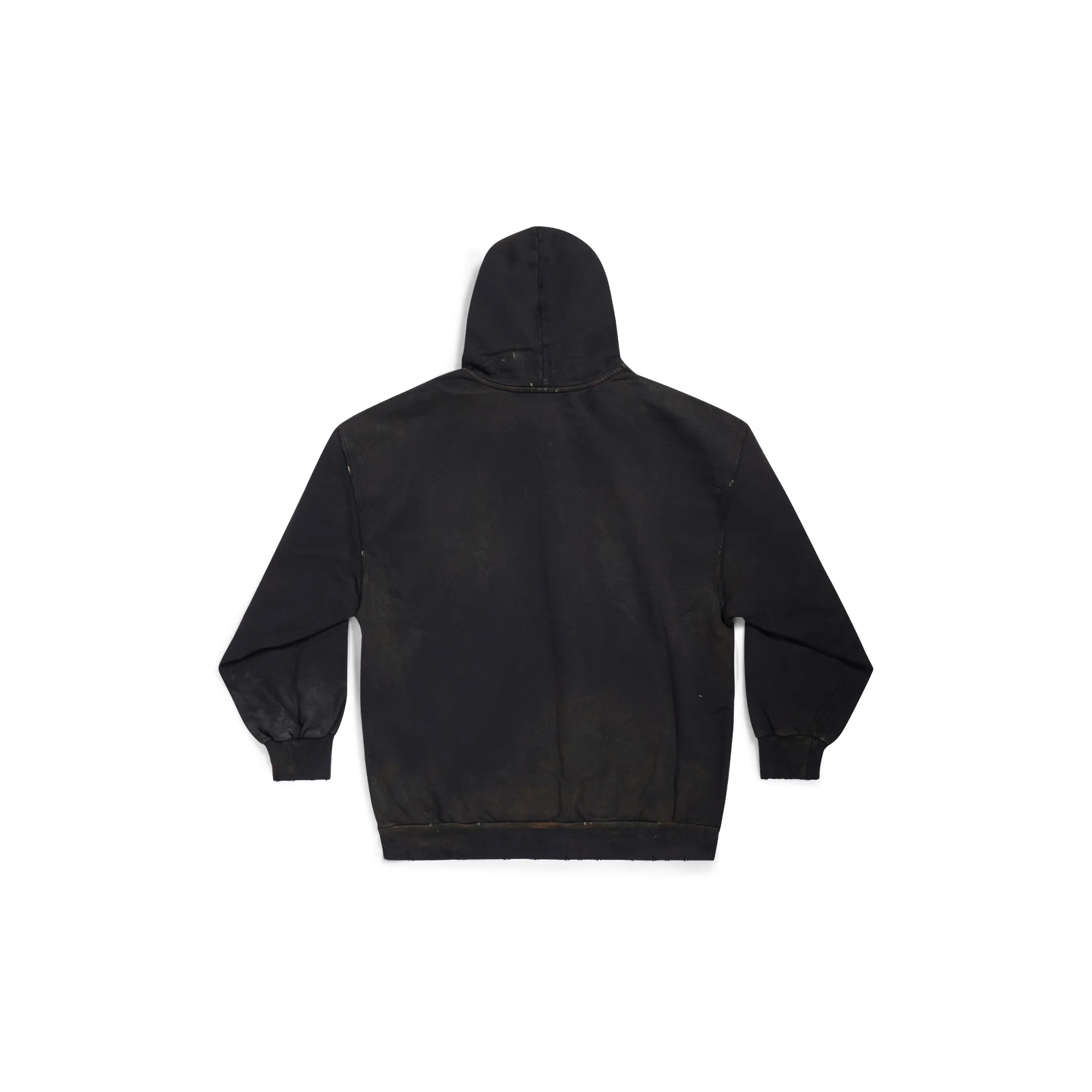 Small Zip-Up Hoodie - Washed Black - Image 2