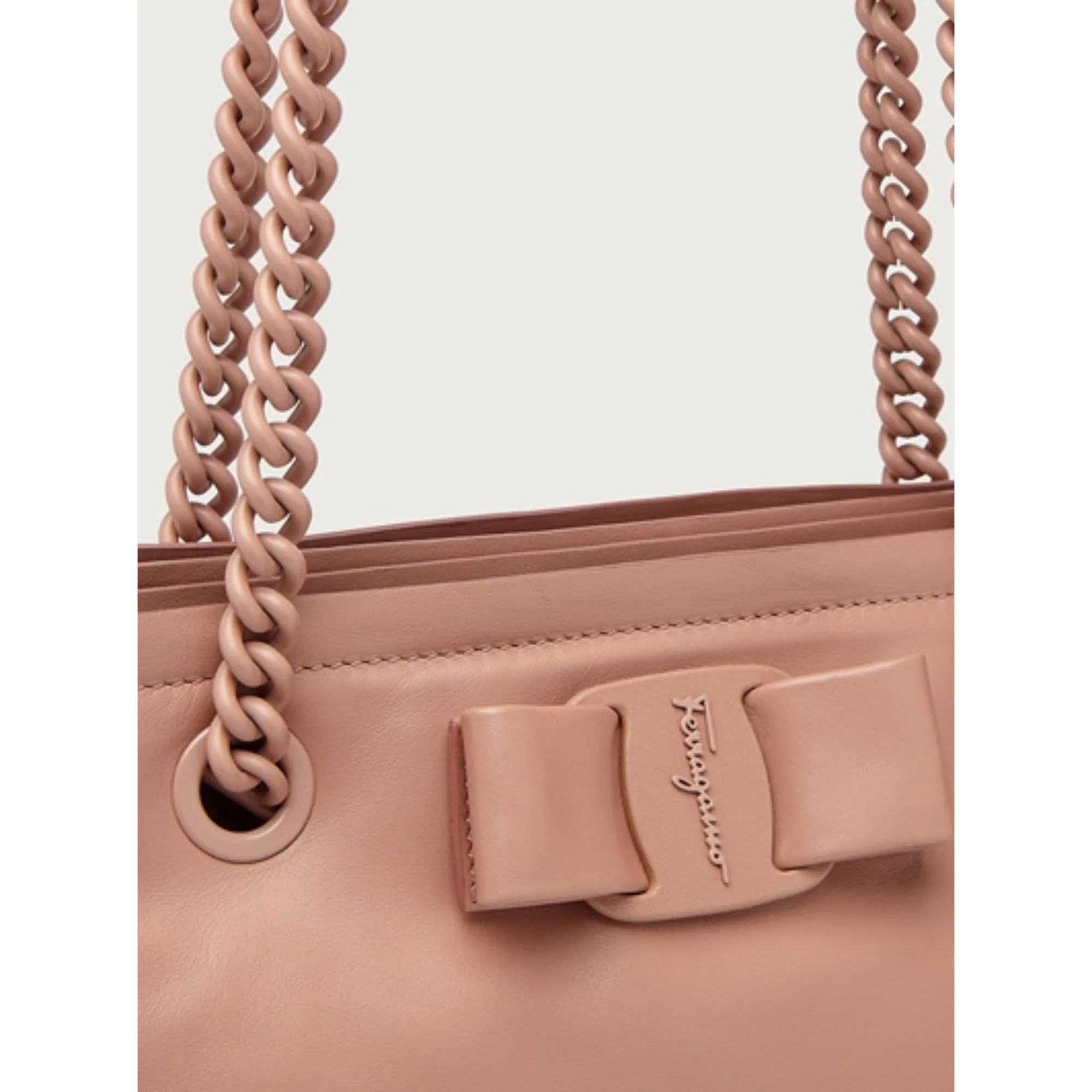 Viva Small Bow Tote Bag - New Blush - Image 5