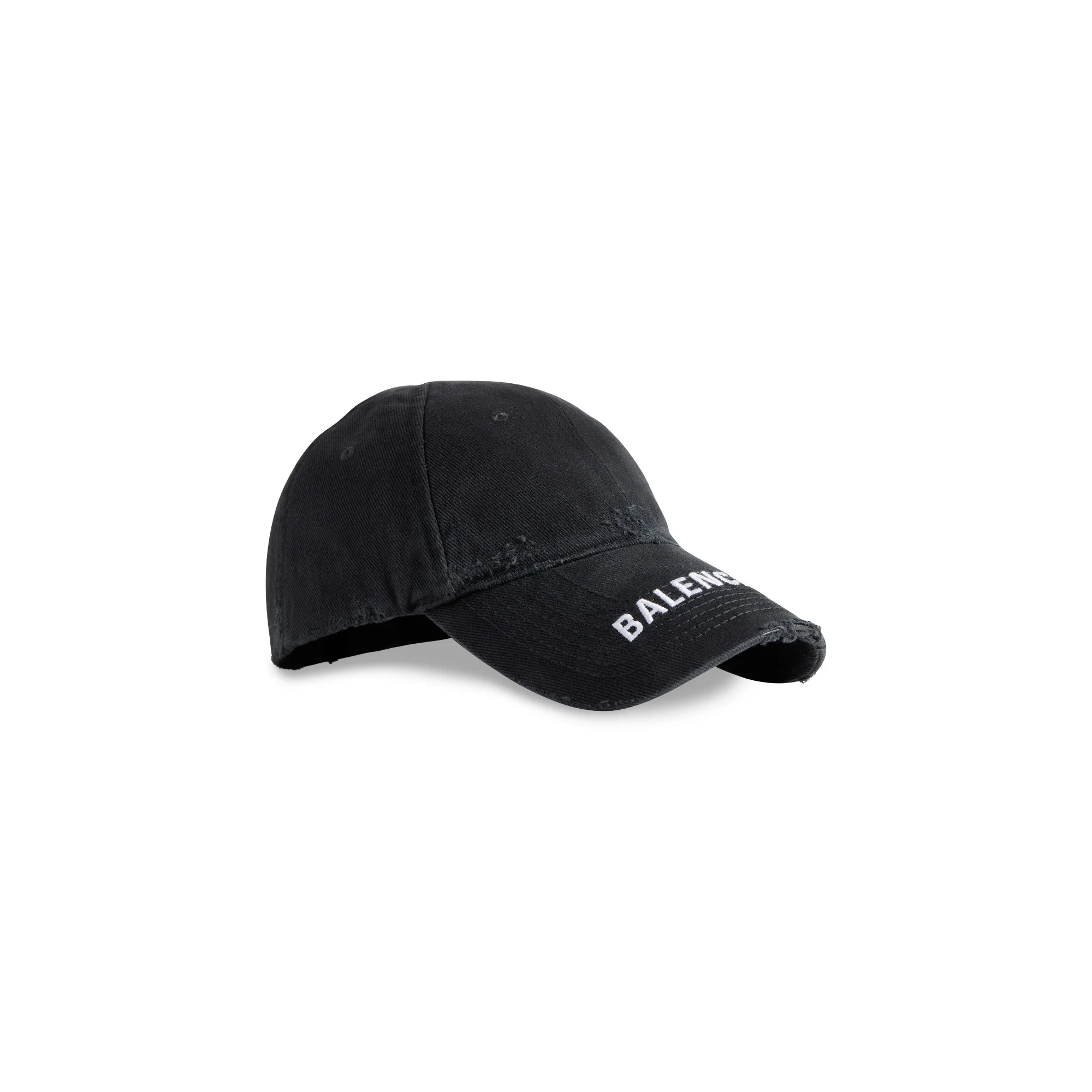 Hat Logo Visor Cap - Black/White - Image 3