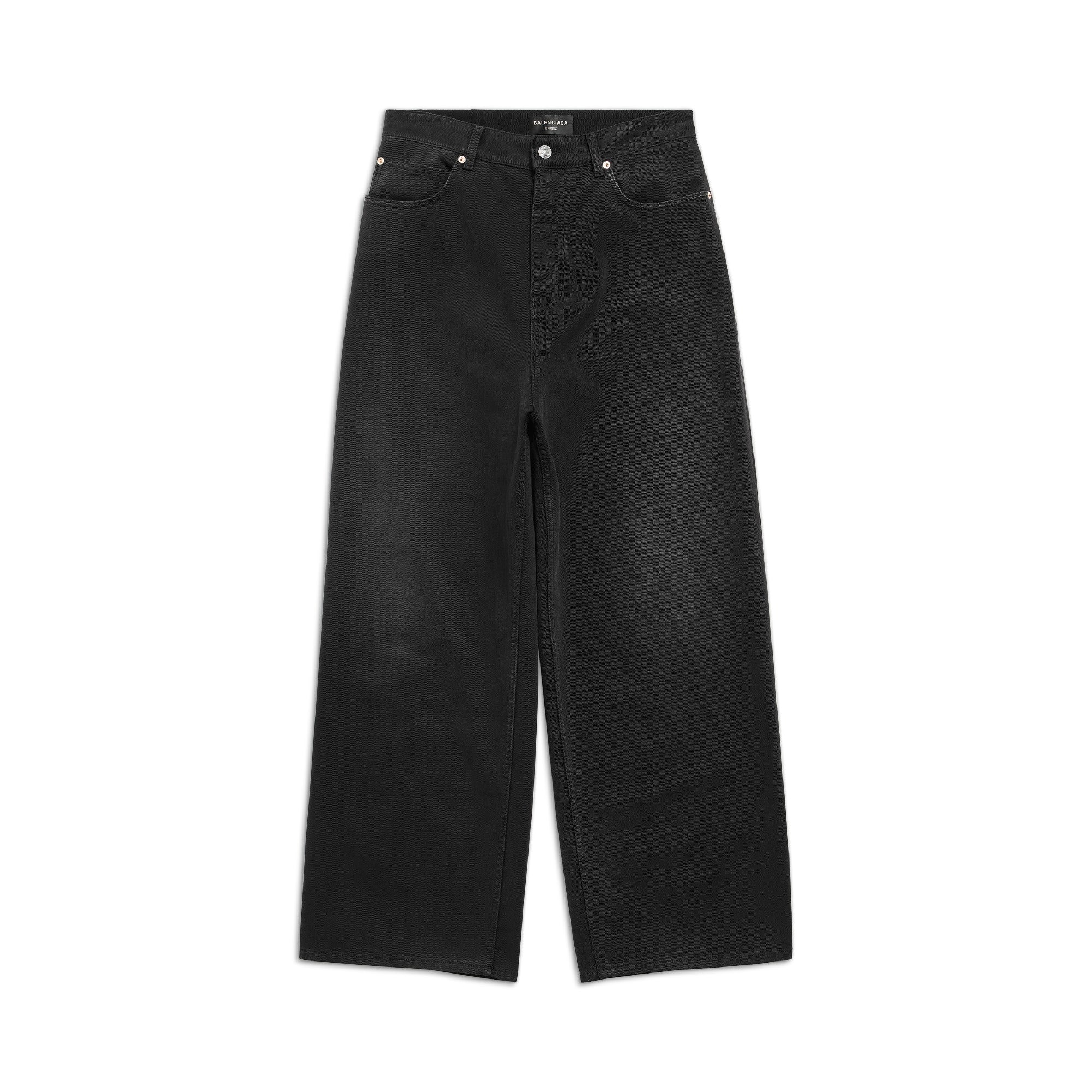 Baggy Pants - Grid Wash Black