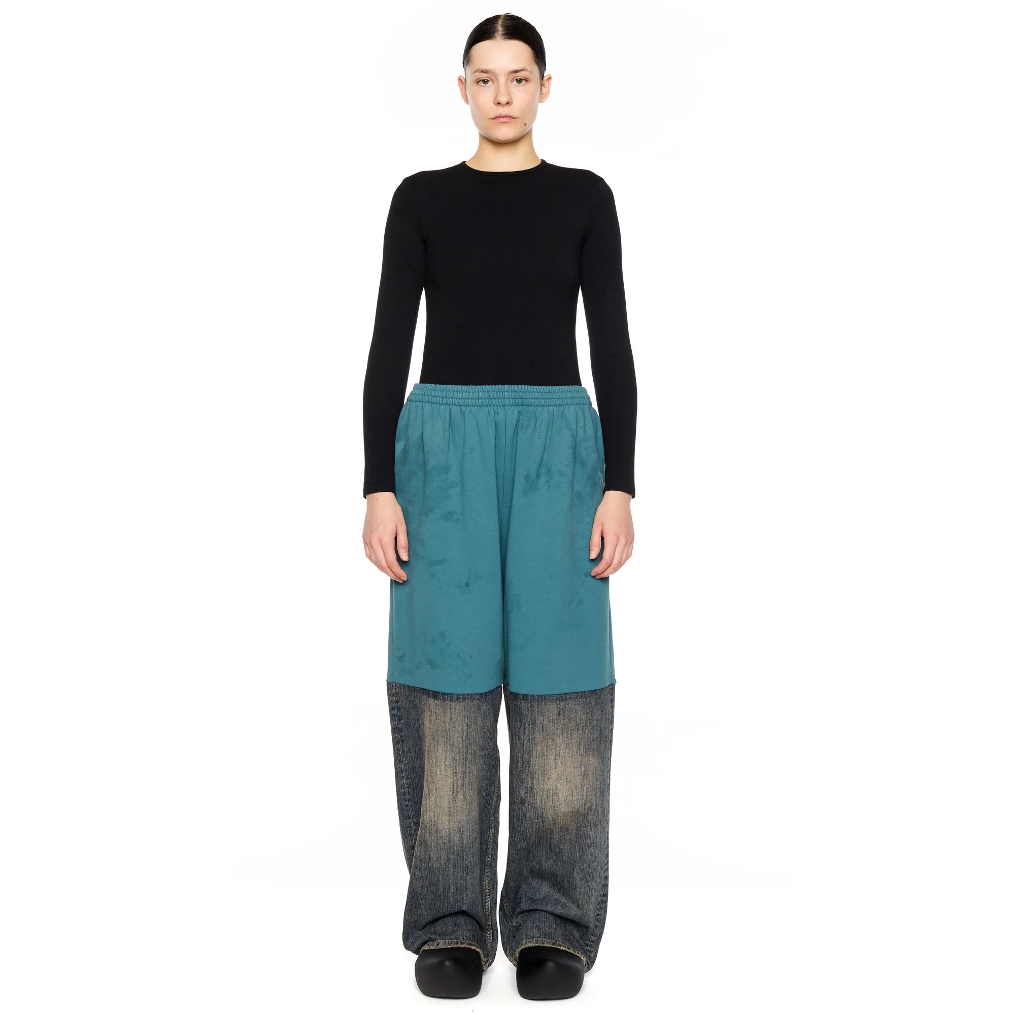 Patched Sweatpants - Blue Light Ring - Image 3