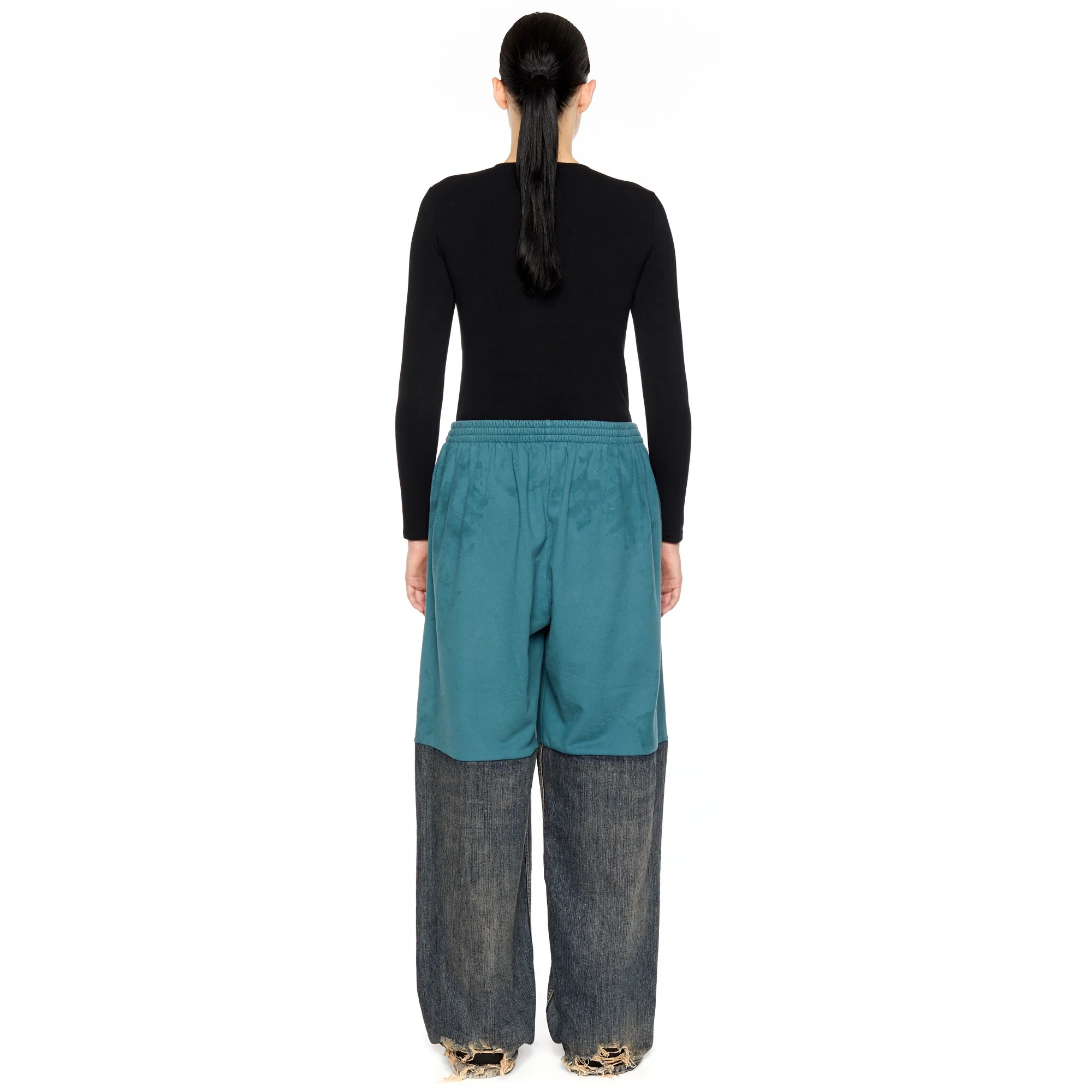 Patched Sweatpants - Blue Light Ring - Image 4