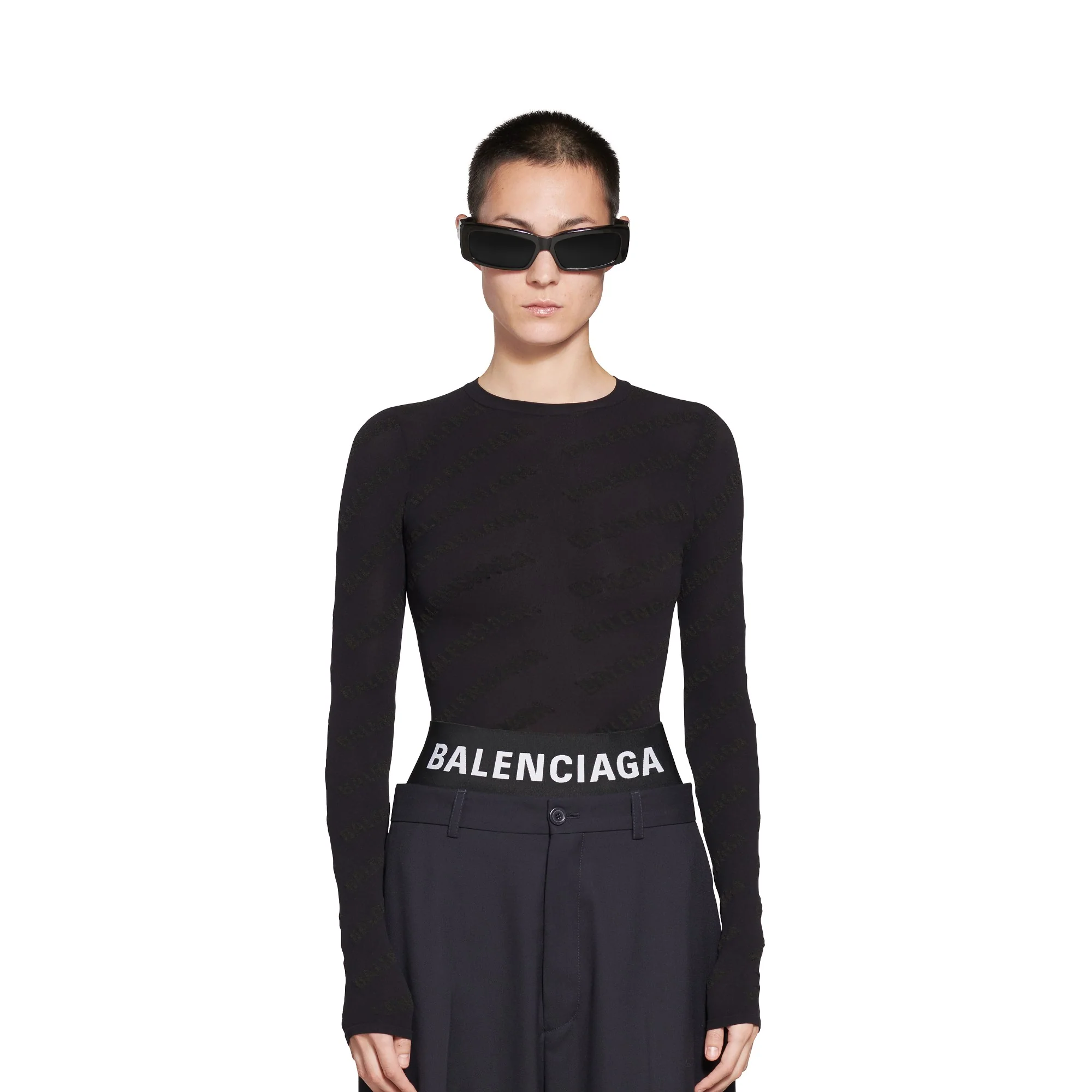 Top Allover Logo - Black - Image 5