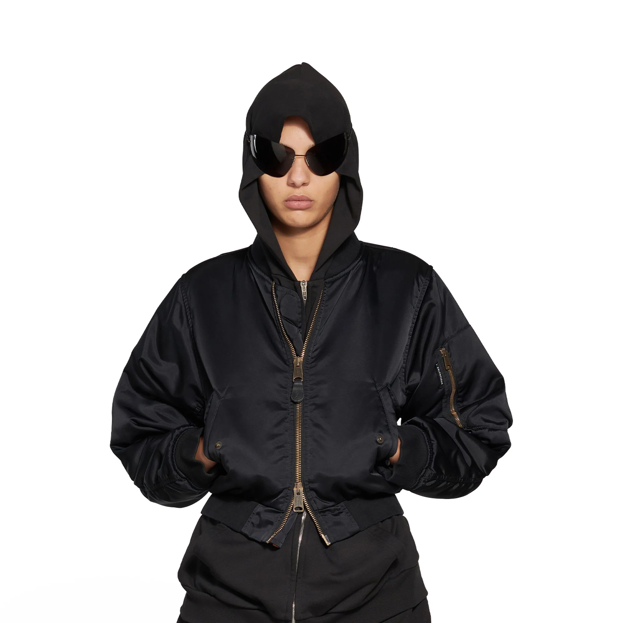 Shrunk Bomber - Black - Image 6