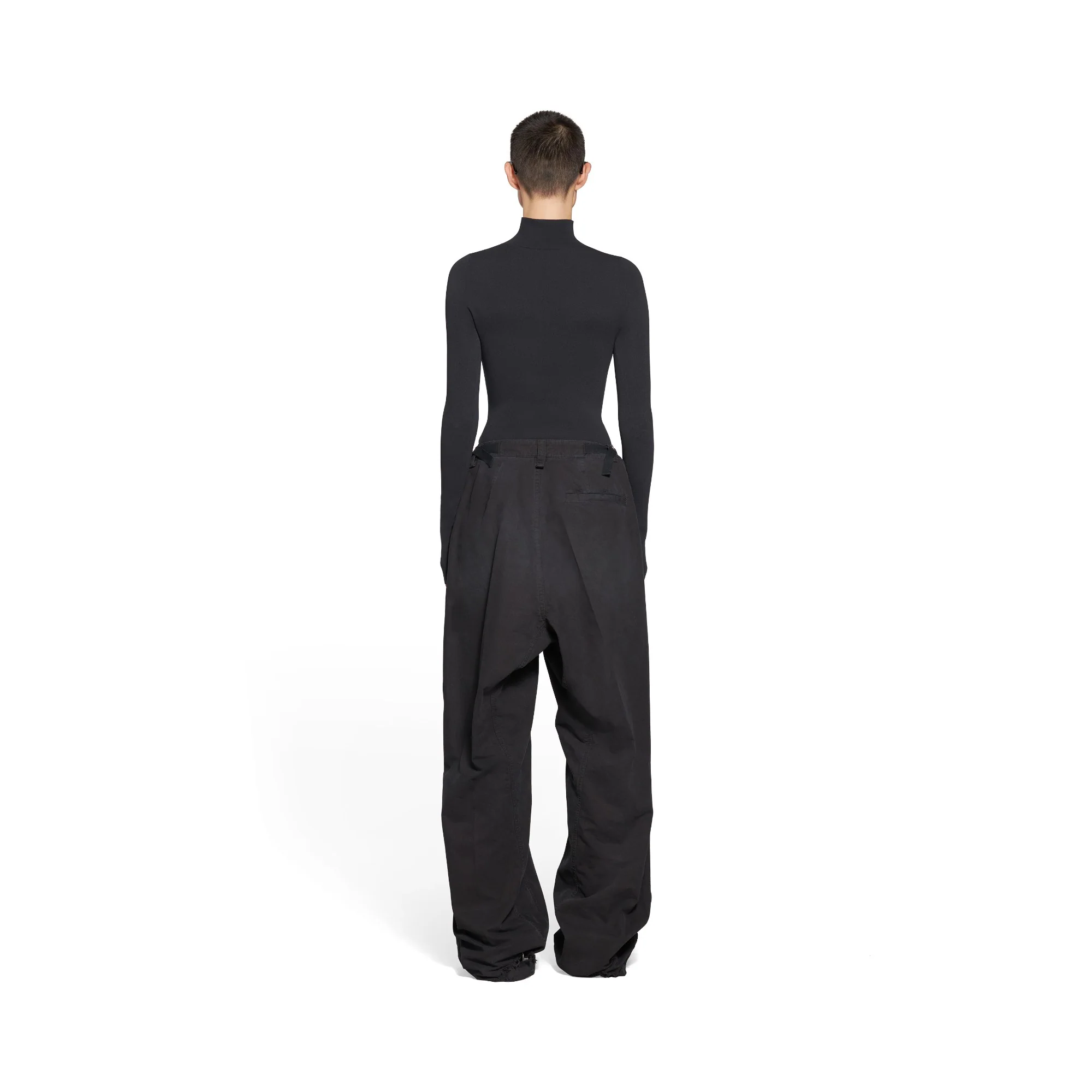 Minimal Cargo Pants - Black - Image 3