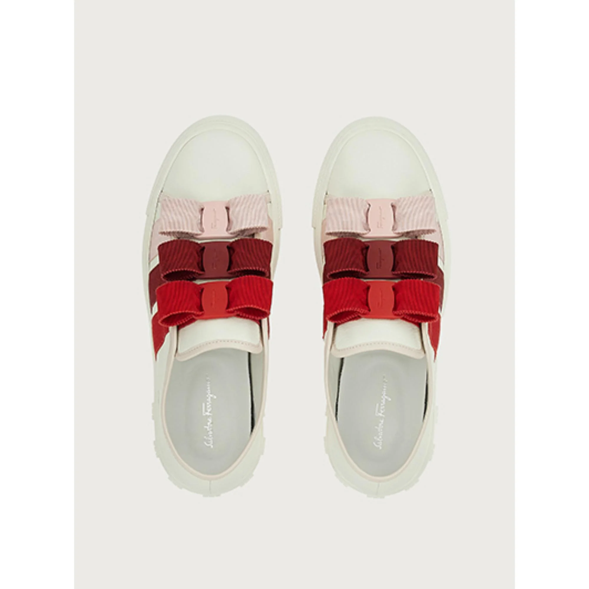 Vara Bow Sneakers - Carrara Marble White/Lipstick Red - Image 2
