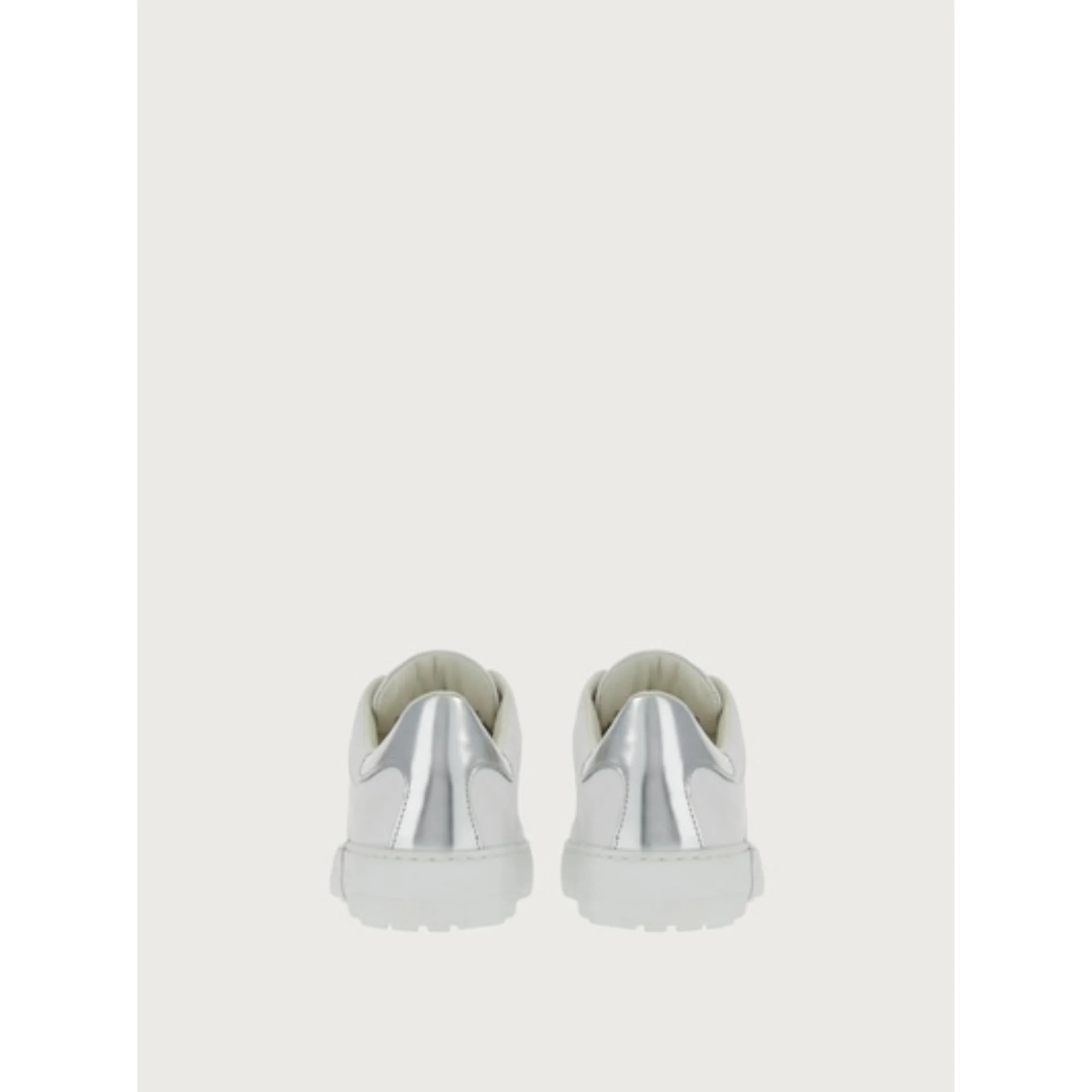 Gancini Sneakers - White/Silver - Image 5