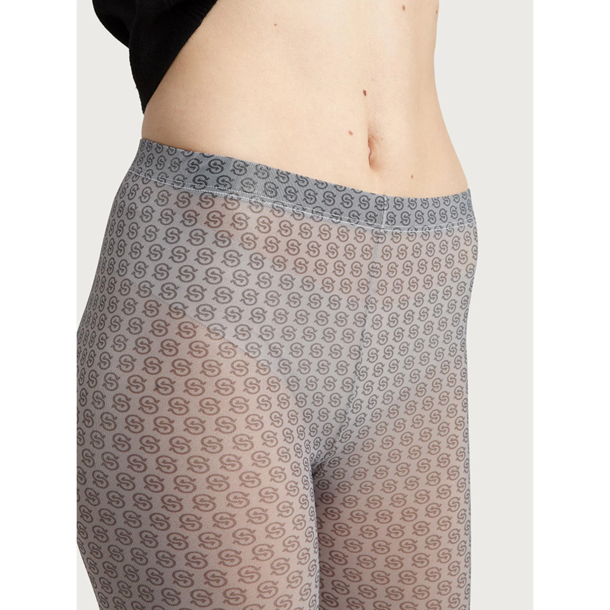 Gancio S Pantyhose - Grey/Silver - Image 2