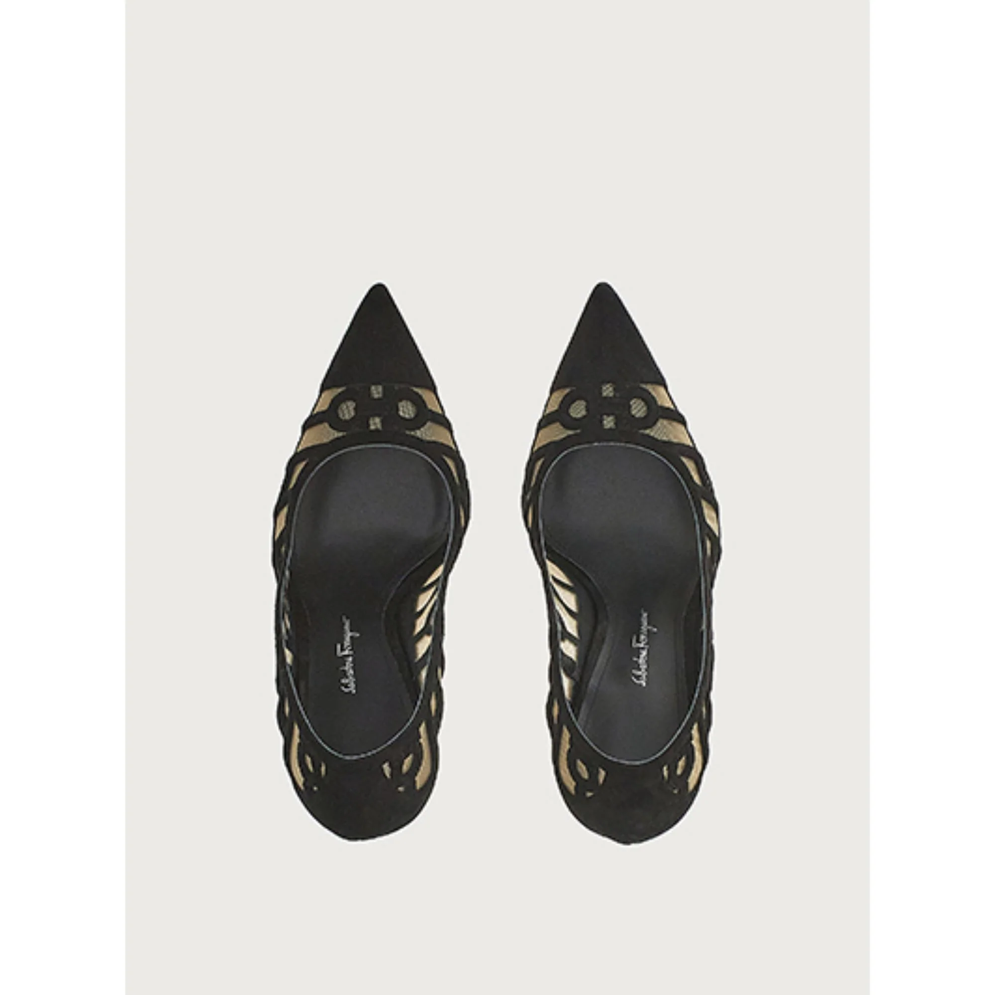 Mirrored Heel Pumps - Black - Image 2