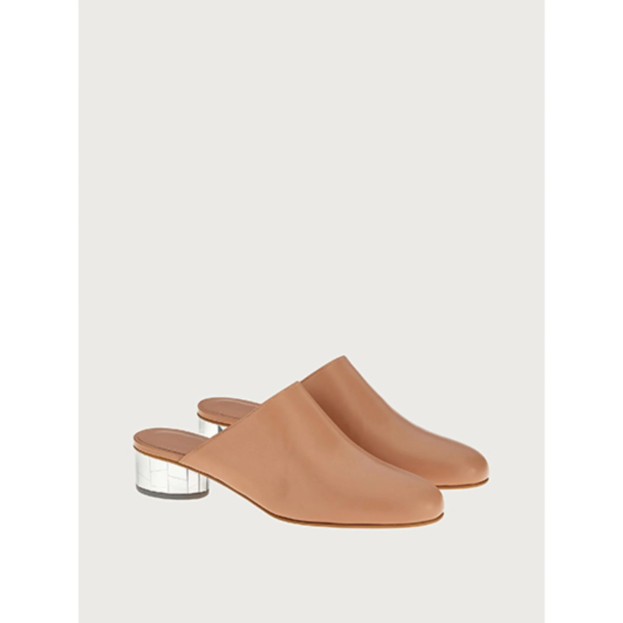 Mirrored Heel Mule - New Blush - Image 3