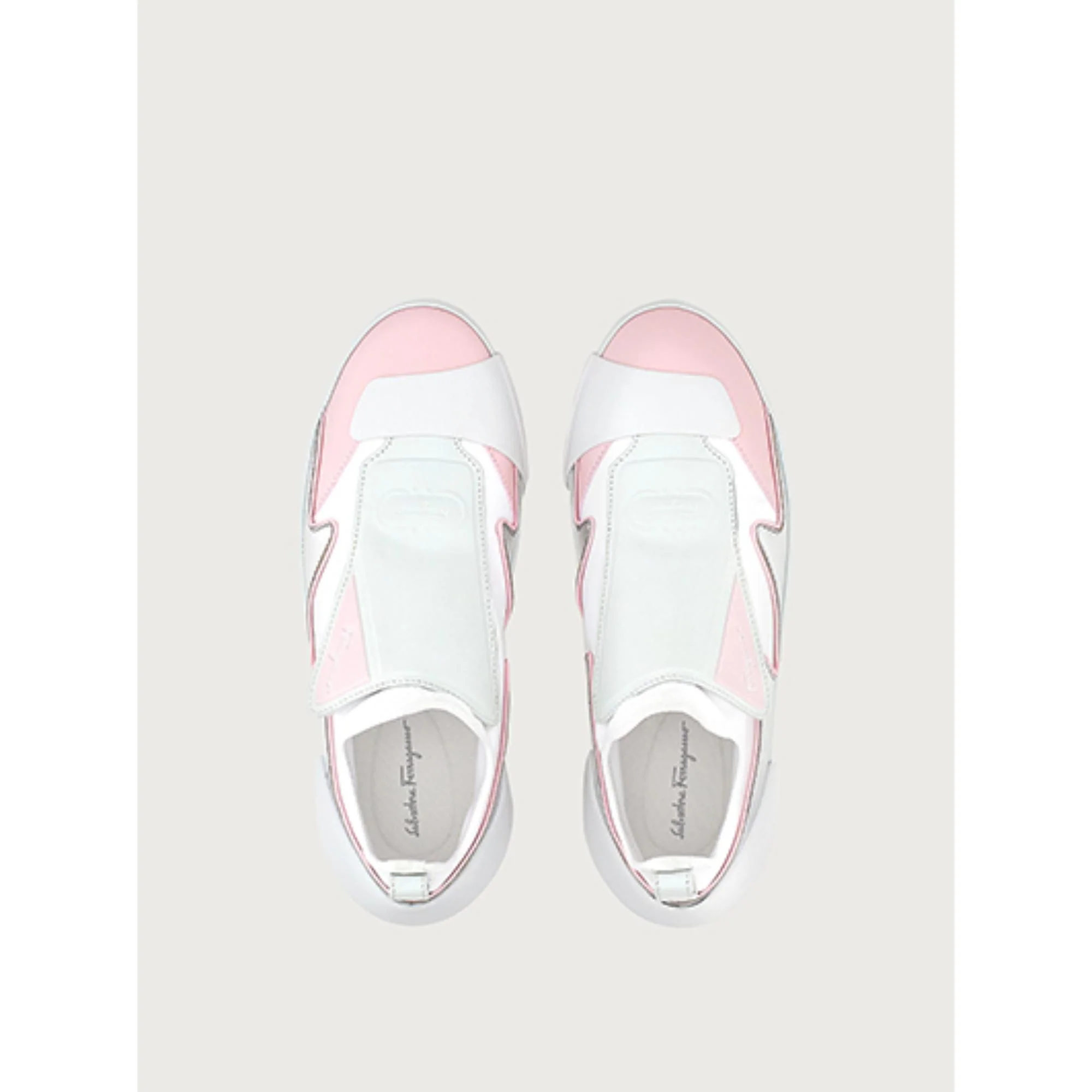 Sock Sneakers - Cheerleader Pink And Silver - Image 2