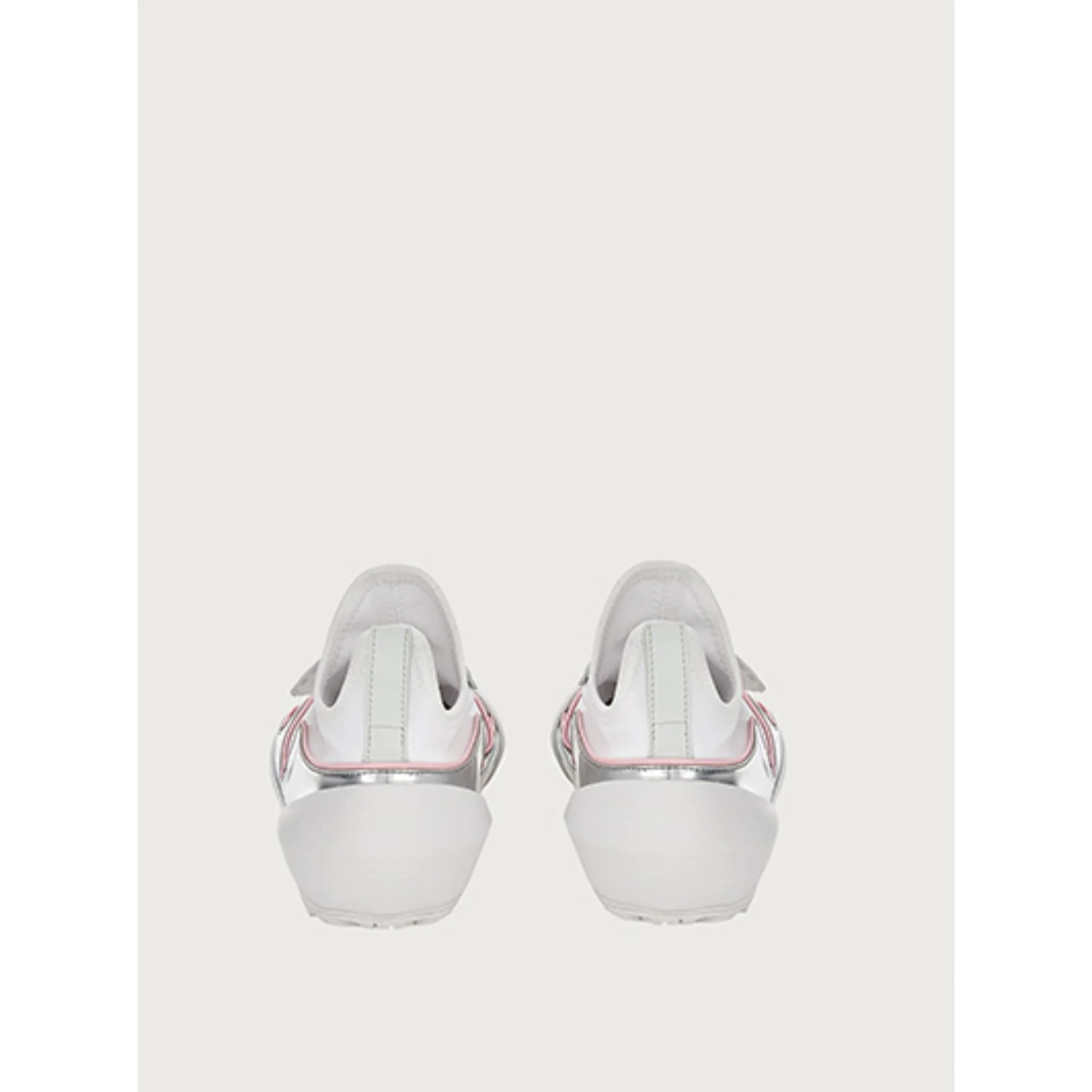 Sock Sneakers - Cheerleader Pink And Silver - Image 5