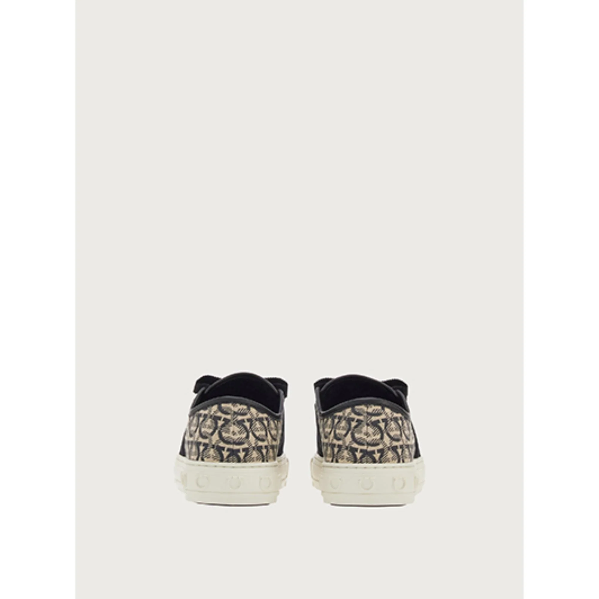 Gancini And Vara Bow Sneakers - Beige/Cashew - Image 4