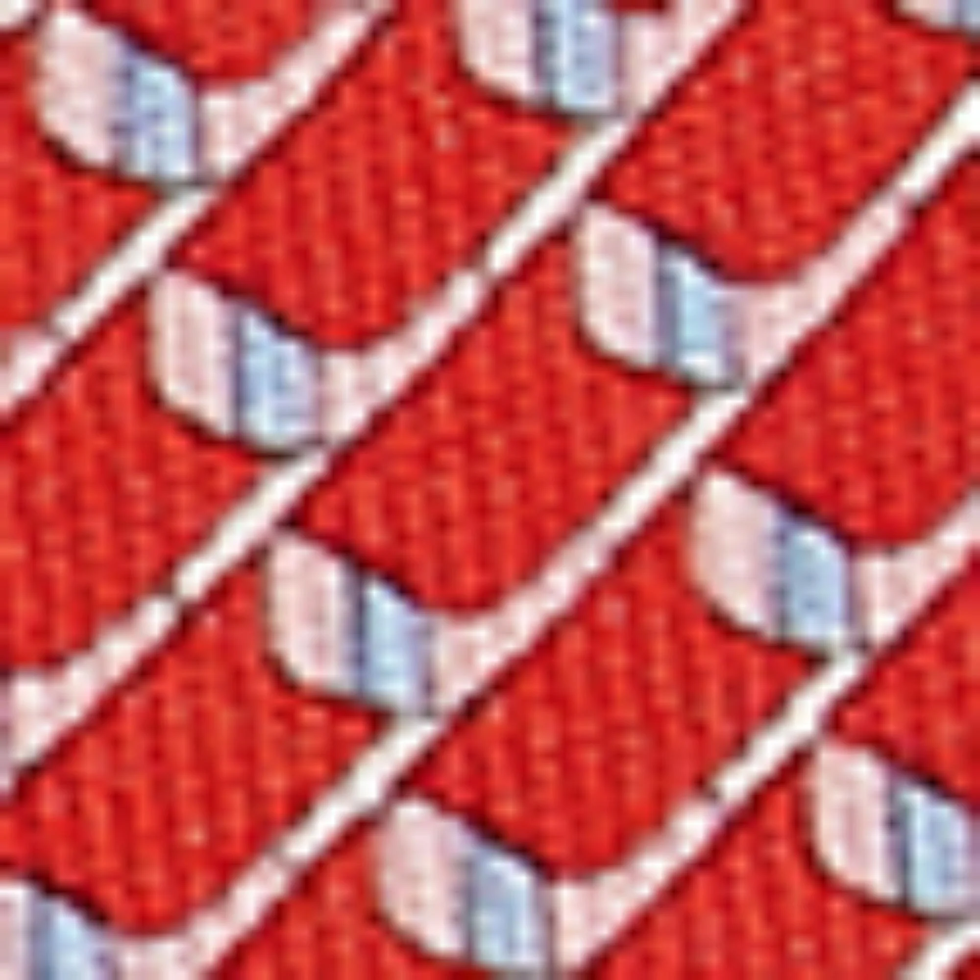 Golf Print Silk Tie - Red - Image 3