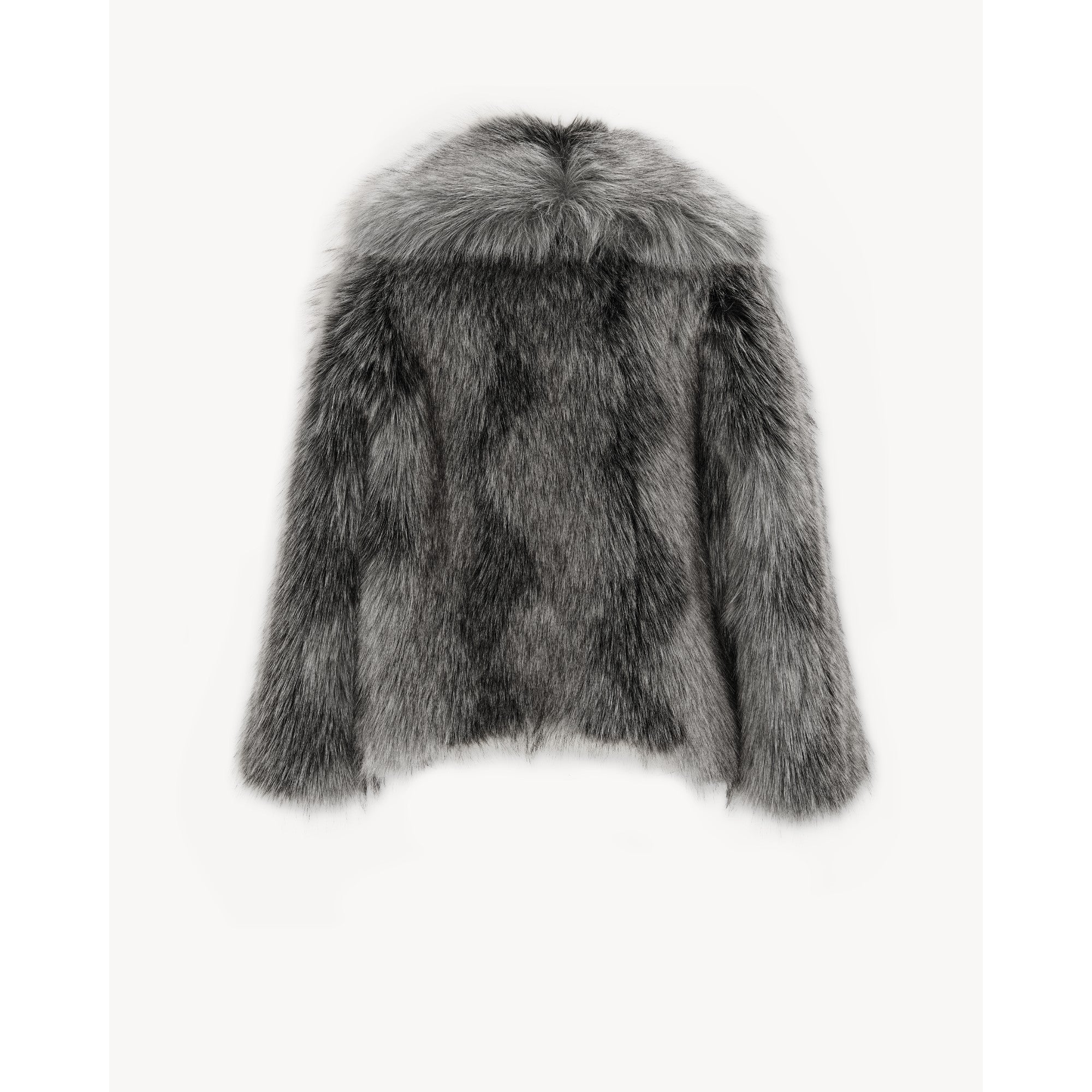 Manteau Faux Fur Renard Polair - Gris Cendre - Image 2
