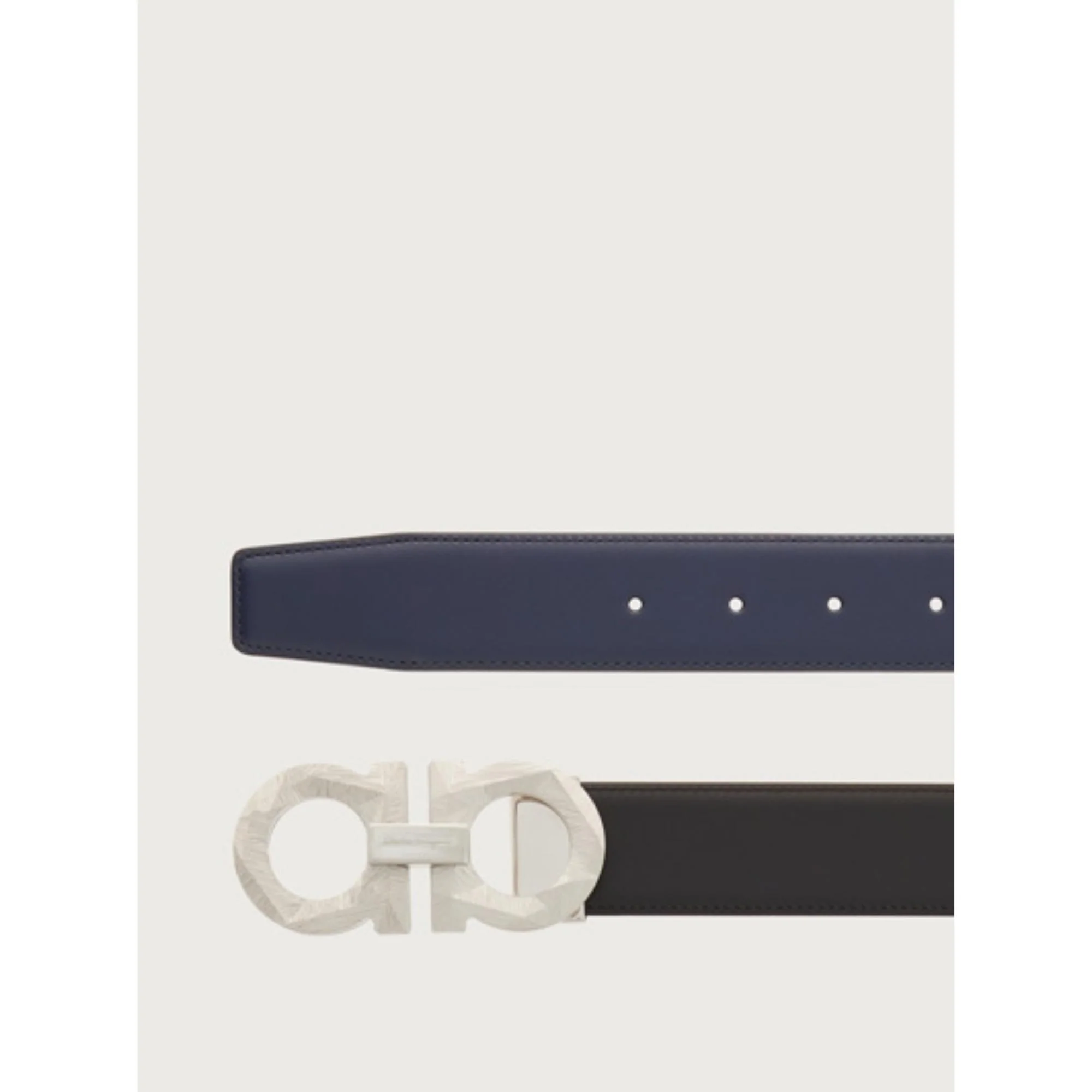 Interchangeable Gancini Switch Buckle - Palladium - Image 3