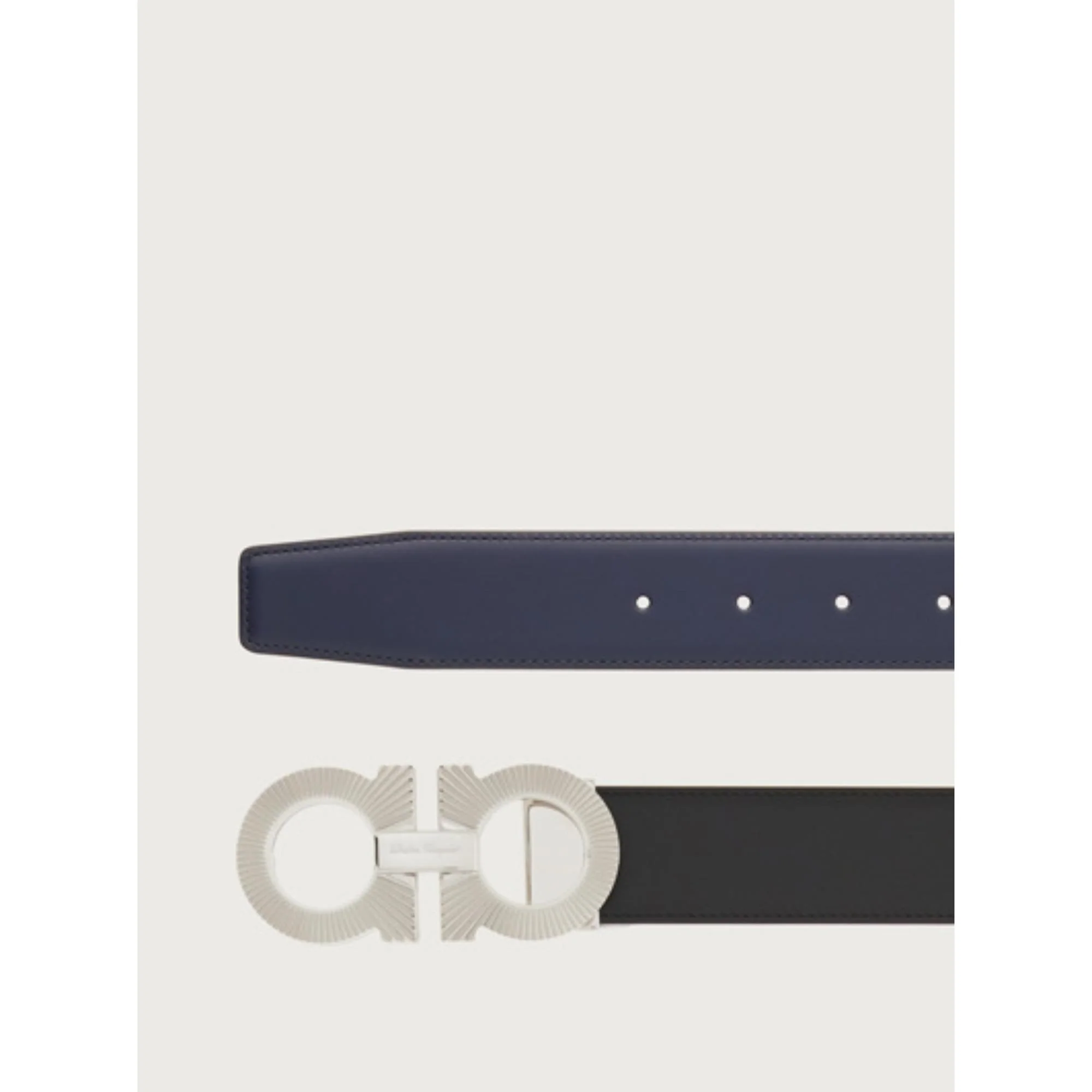 Interchangeable Gancini Switch Buckle - Palladium - Image 3
