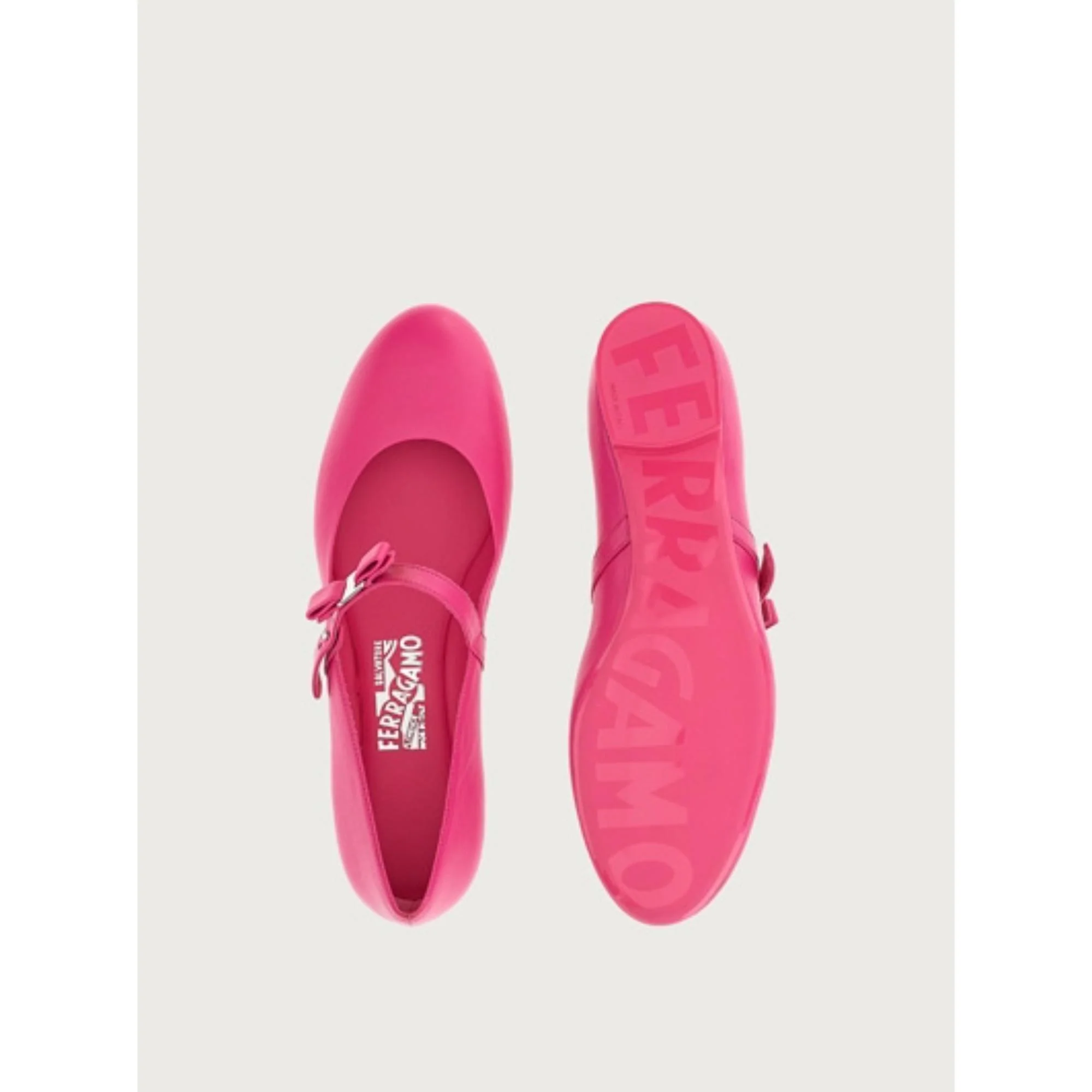 Mary Jane Flats - Hot Pink - Image 3