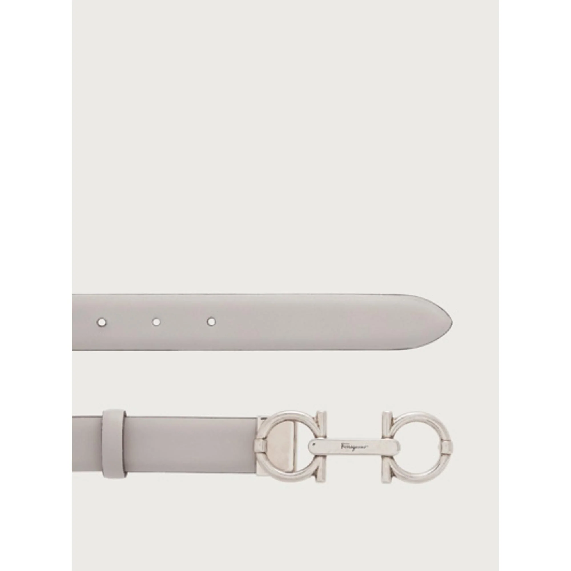 Adjustable Gancini Belt - Rhinoceros Grey - Image 2