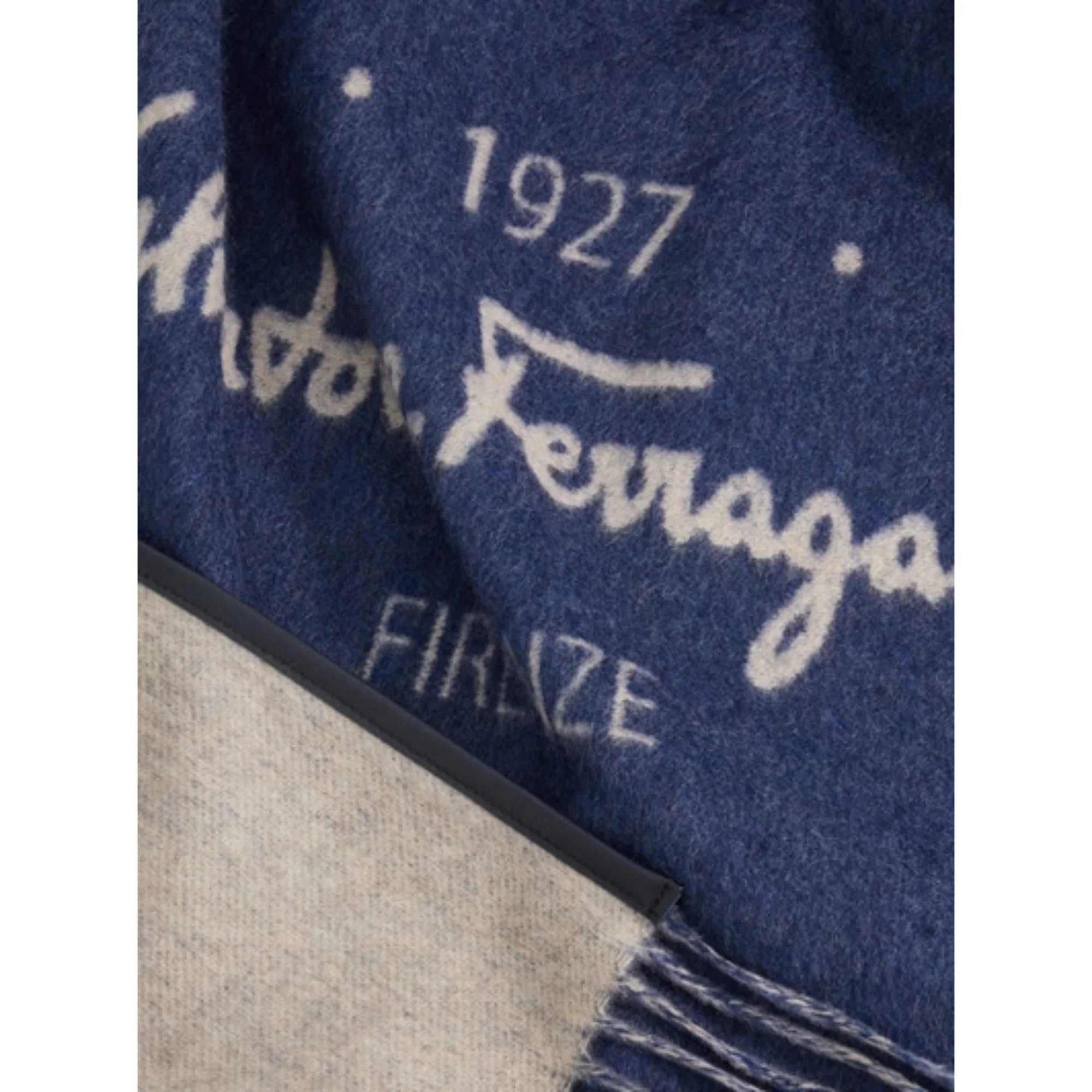 1927 Salvatore Ferragamo Cape - Denim/Dove Gray - Image 2