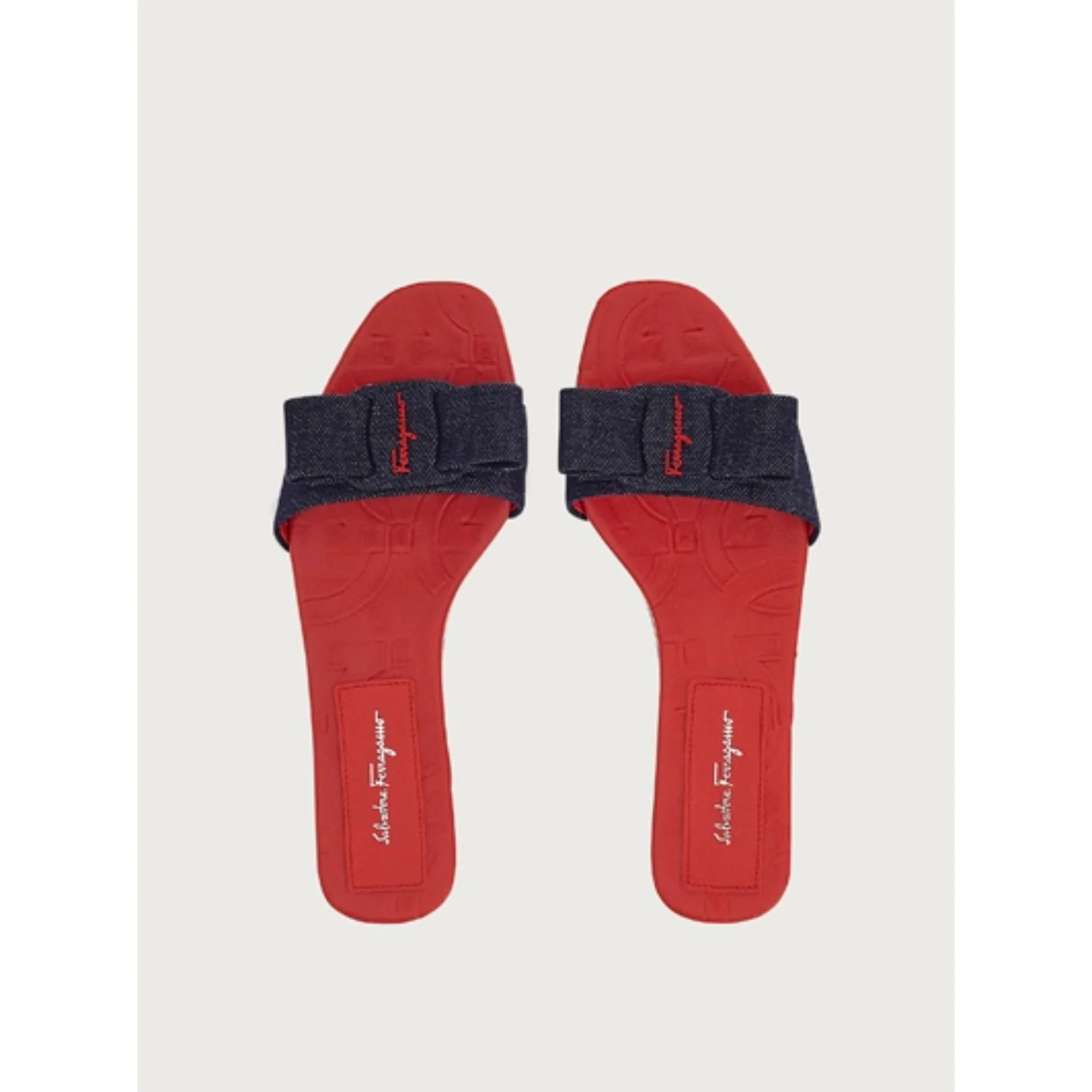 Viva Slide - Denim/Lipstick Red - Image 2