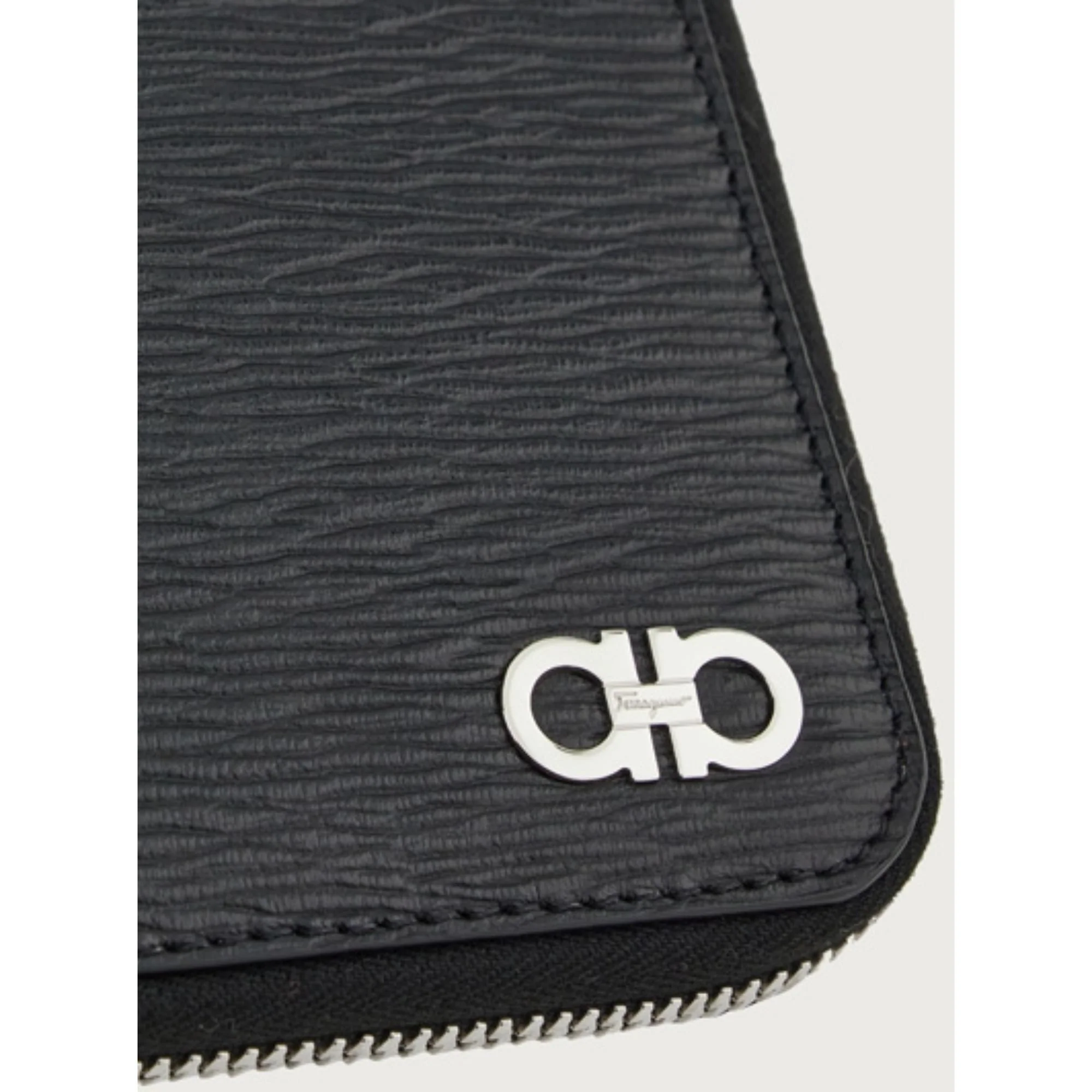 Gancini Document Wallet - Black/Ferragamo Red - Image 5