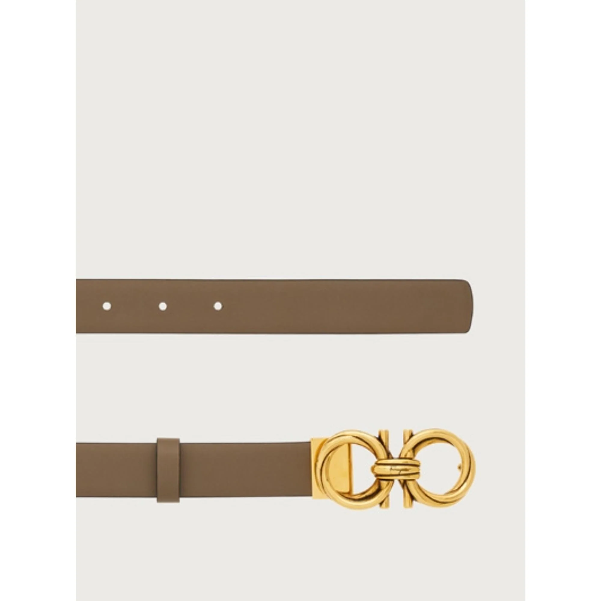 Gancini Adjustable Belt - Olive Green - Image 2