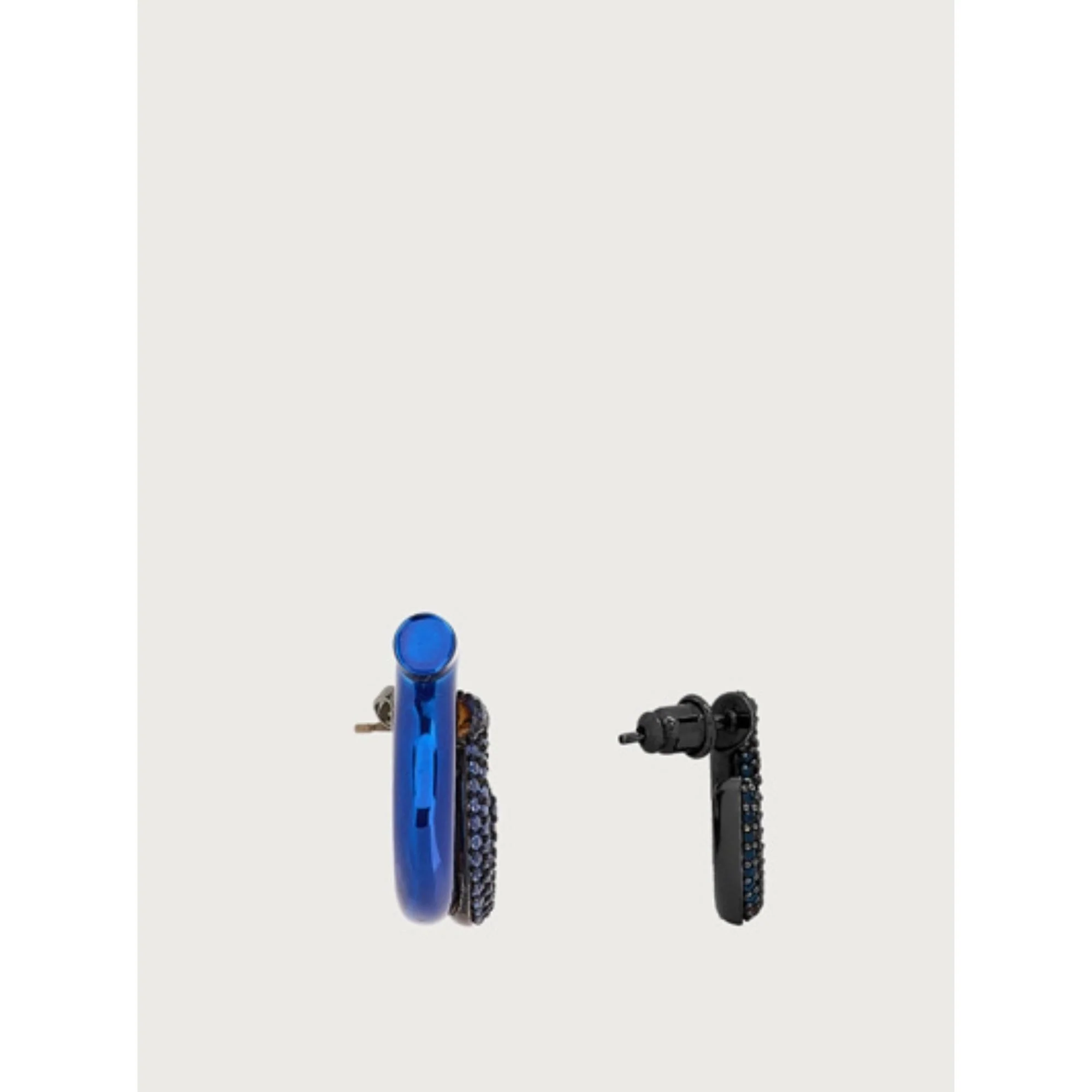Gancini Earrings - Blue - Image 2