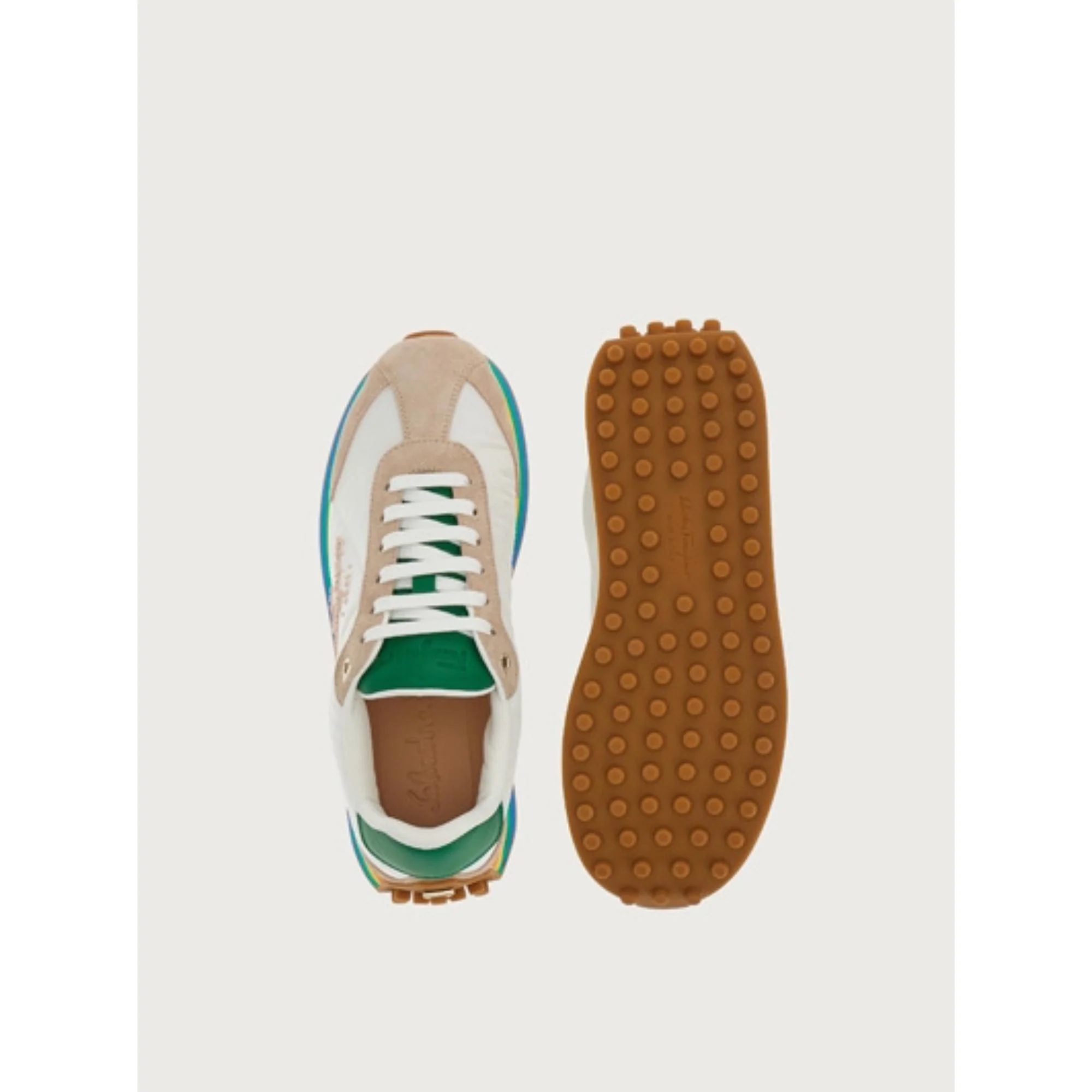 Ferragamo Unisex Sneakers - Carrara Marble White - Image 3
