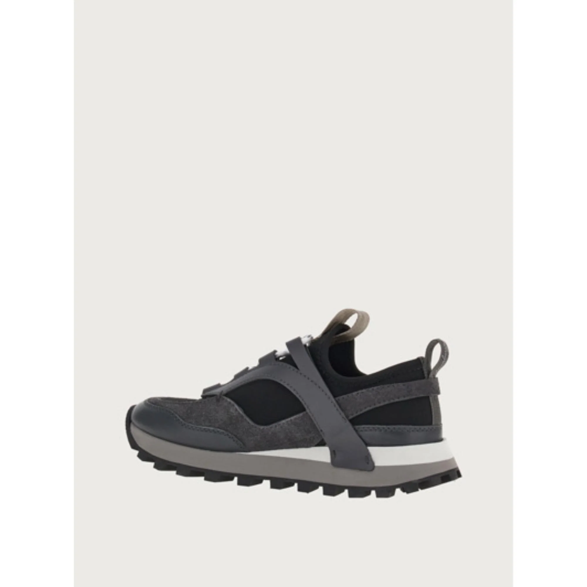 Ferragamo Pull-On Sneakers - Pink/Stromboli Sand/Hematite - Image 2