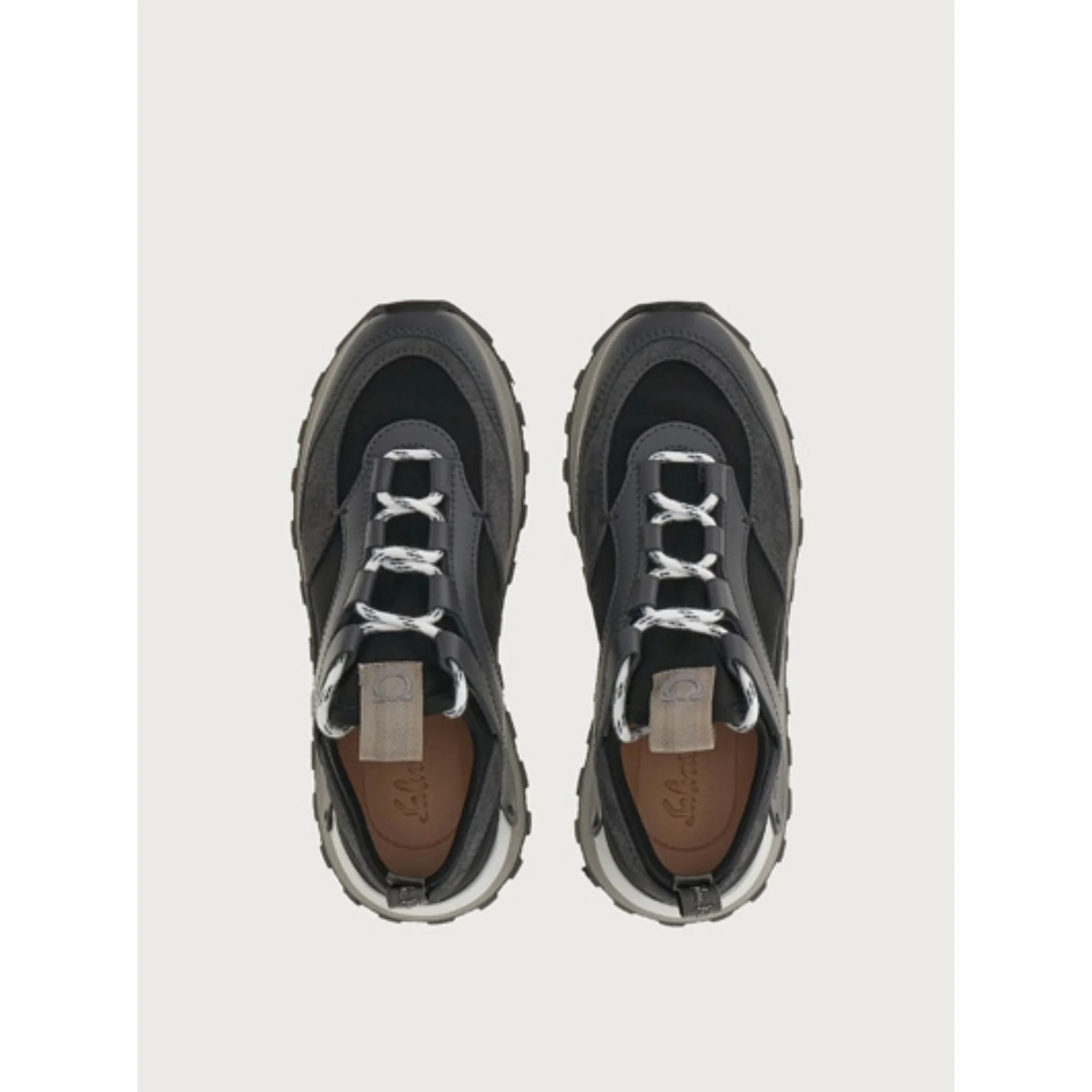 Ferragamo Pull-On Sneakers - Pink/Stromboli Sand/Hematite - Image 3