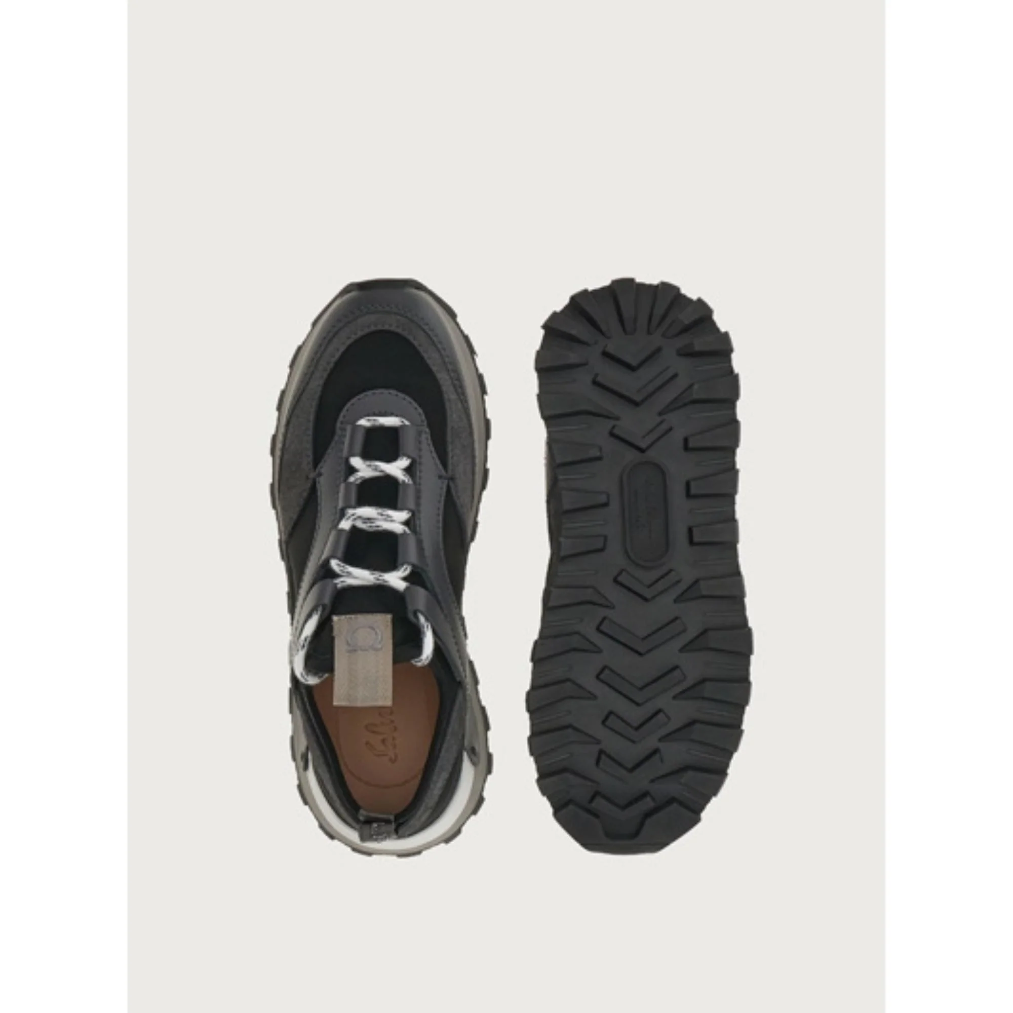 Ferragamo Pull-On Sneakers - Pink/Stromboli Sand/Hematite - Image 4