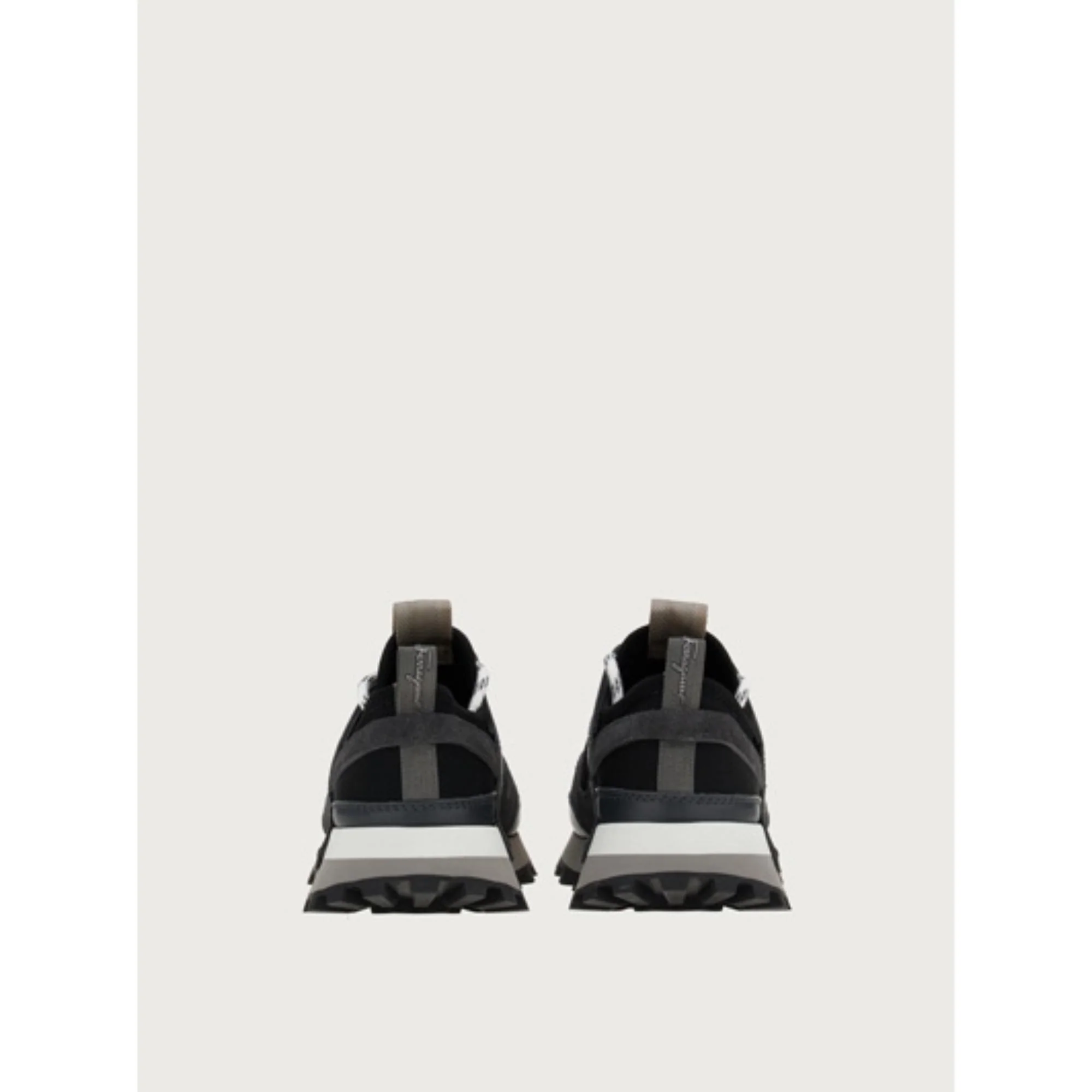 Ferragamo Pull-On Sneakers - Pink/Stromboli Sand/Hematite - Image 6