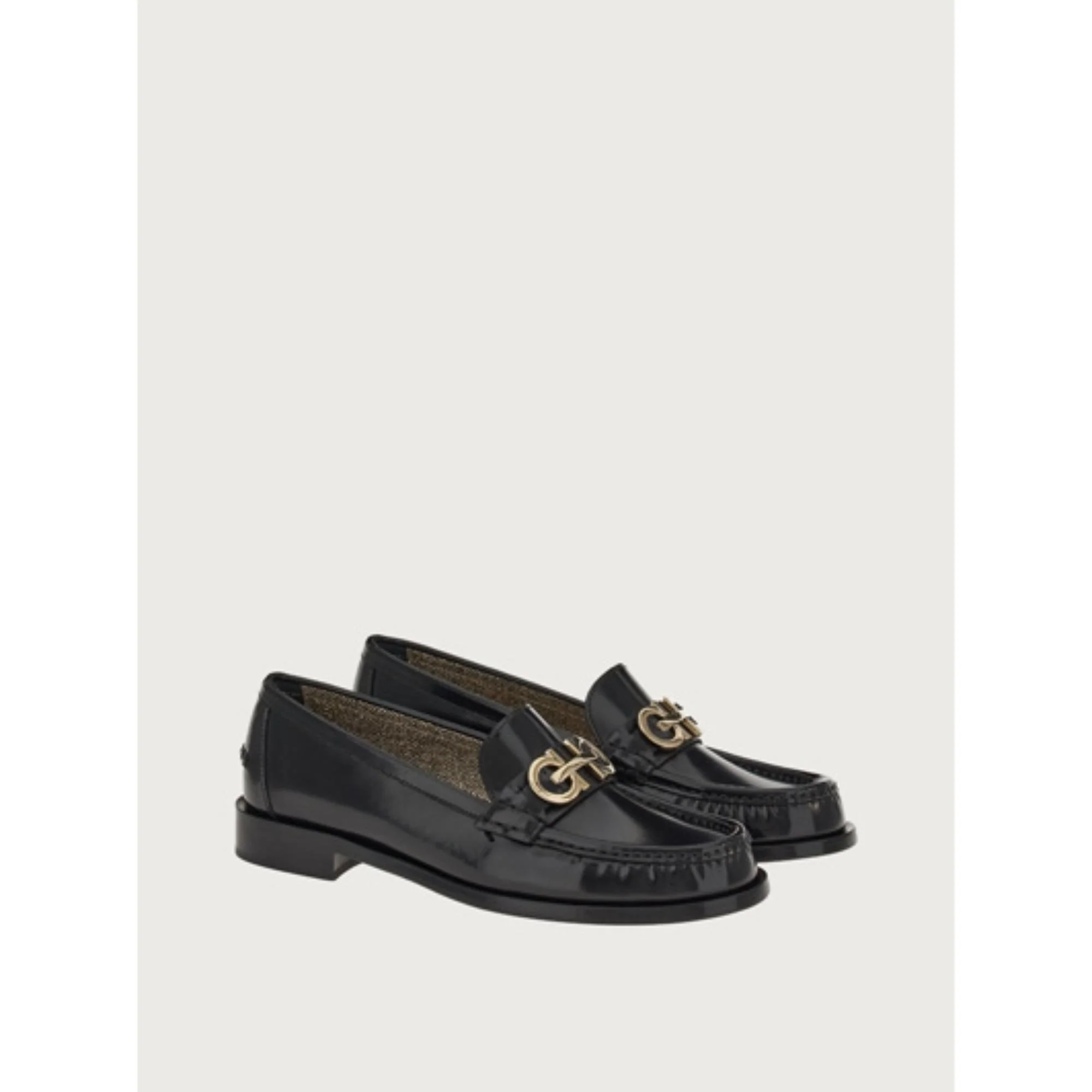 Moccasin with Gancini Ornament - Black - Image 3