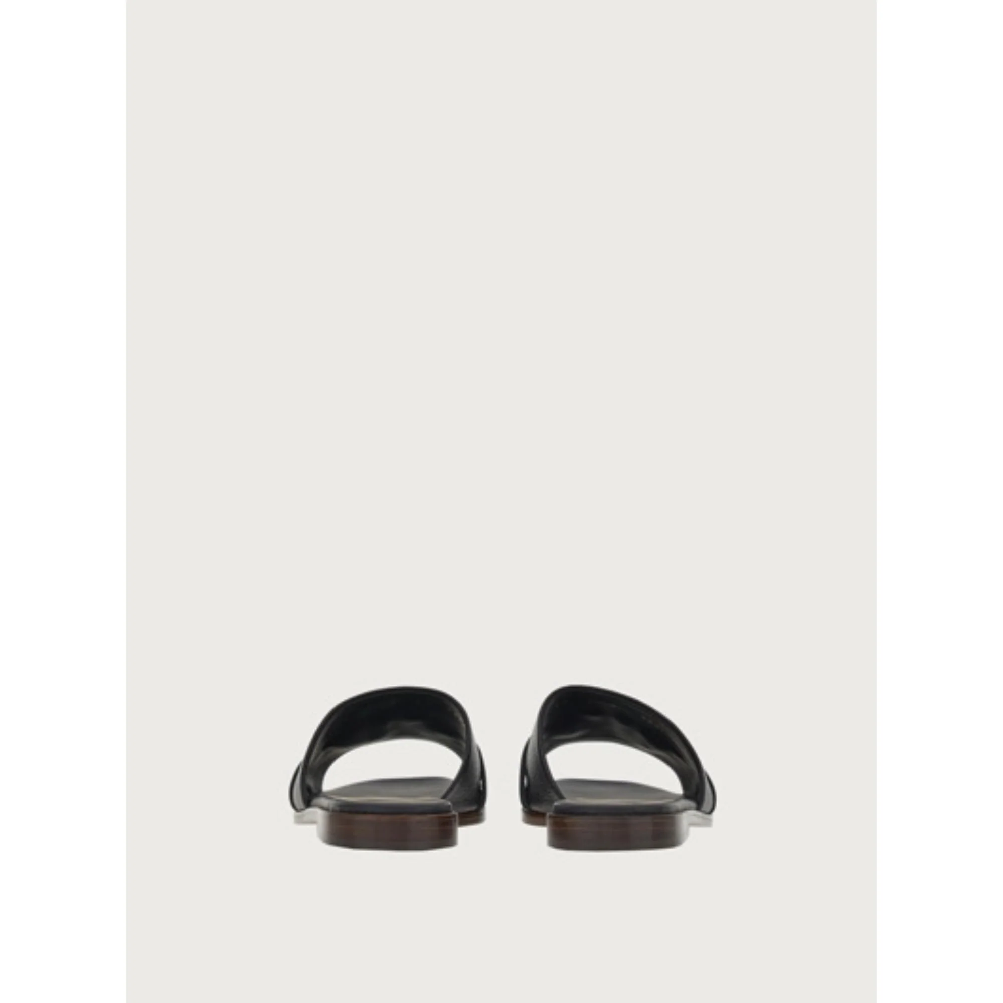 Flats Slider with Gancini Ornament - Black - Image 4