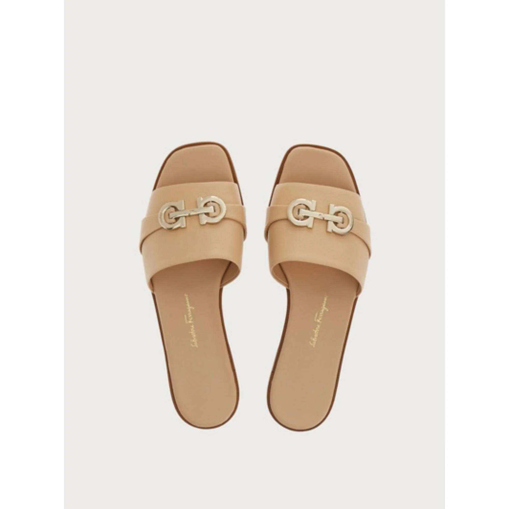 Flats Slider with Gancini Ornament - Petal - Image 2