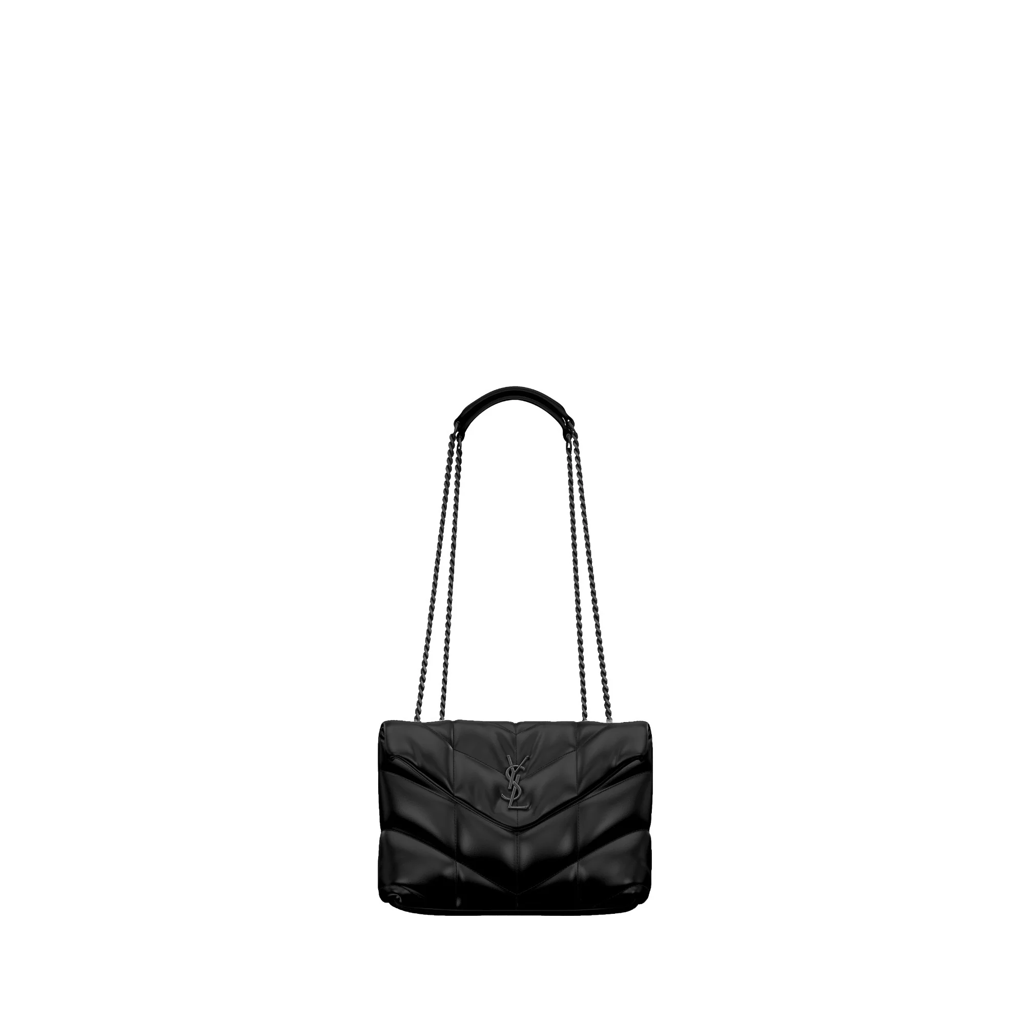 Toy Puffer Chain Bag - Nero