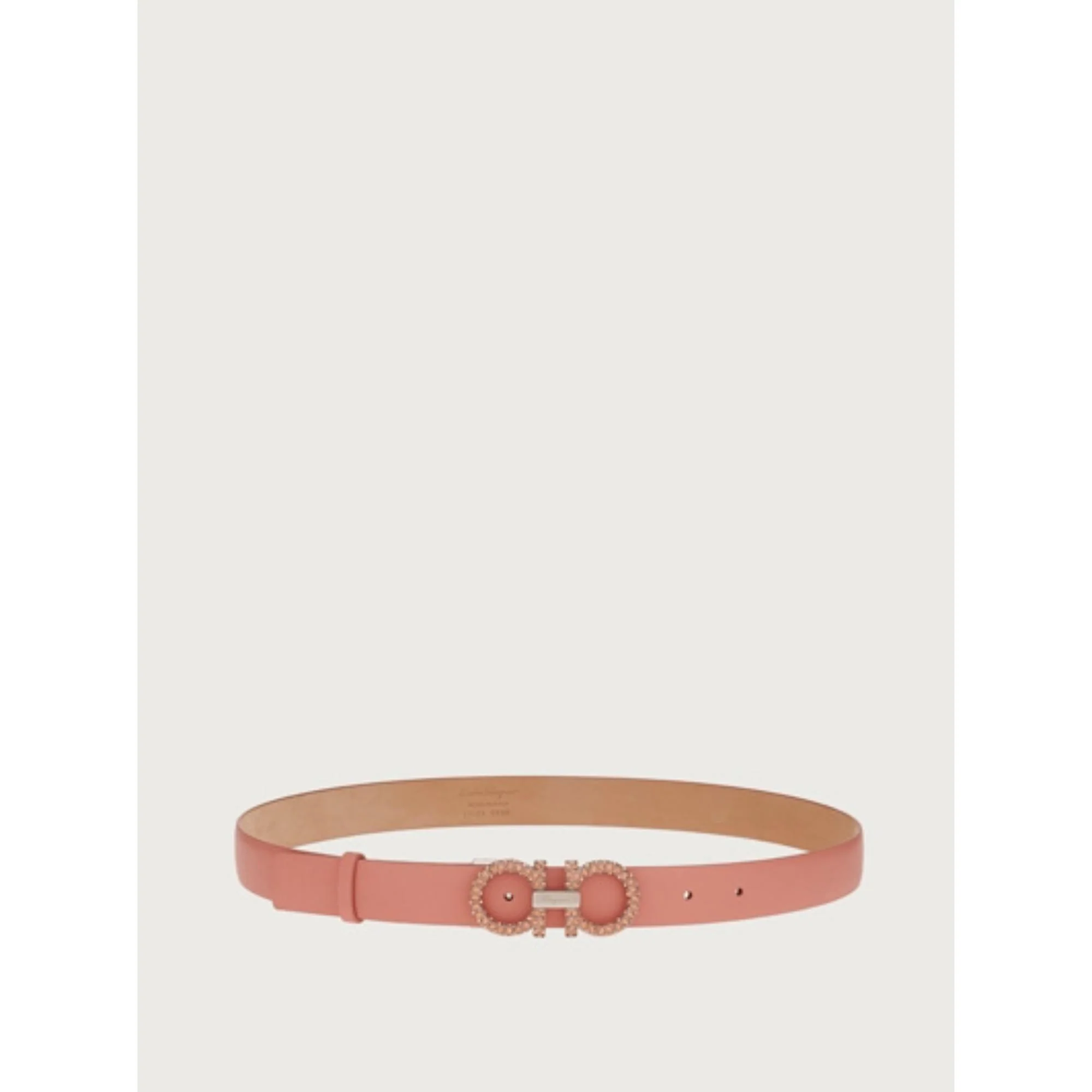 Adjustable Gancini Belt - Coral - Image 3