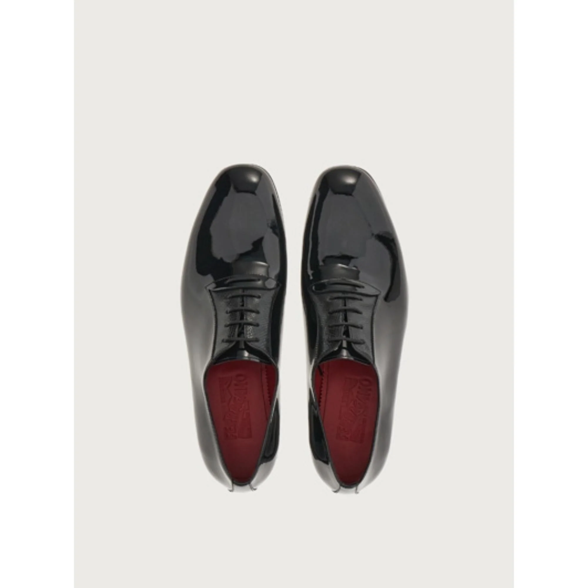 Patent Oxford - Black/Ferragamo Red - Image 2