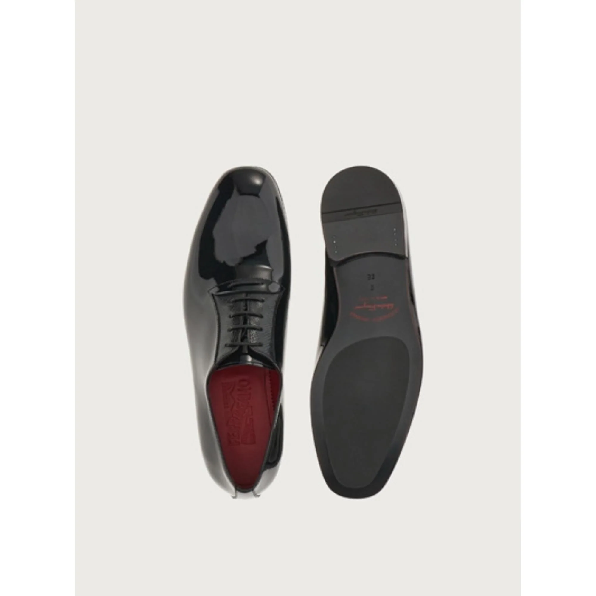 Patent Oxford - Black/Ferragamo Red - Image 3