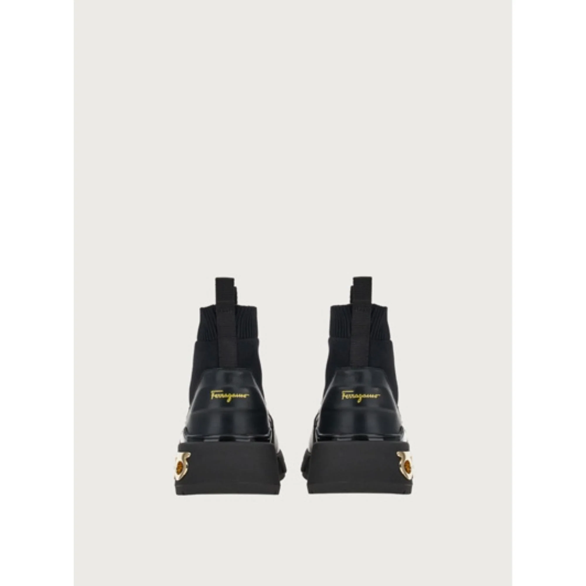 Gancini Sock Sneakers - Black - Image 5
