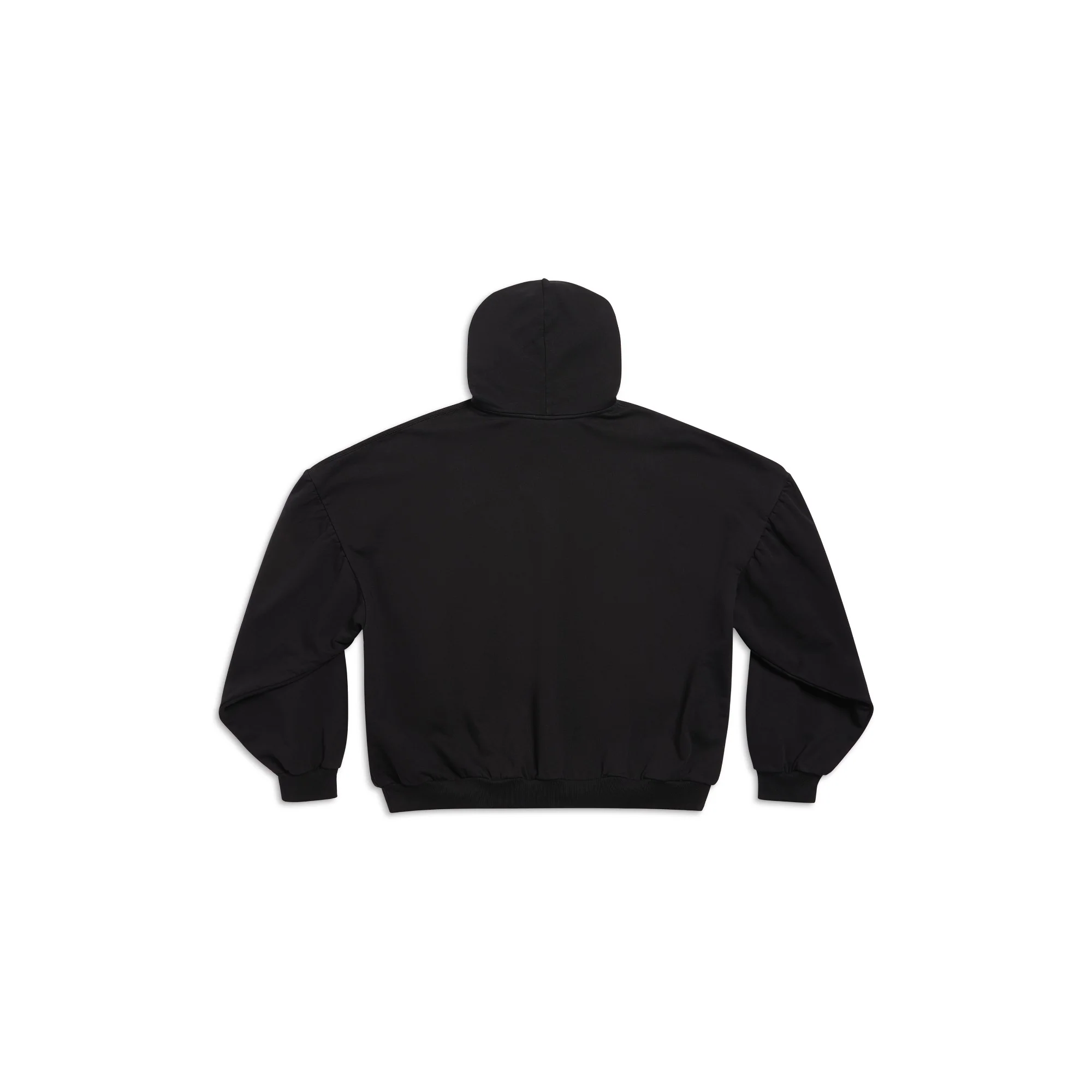 Round Hoodie - Black/White - Image 2