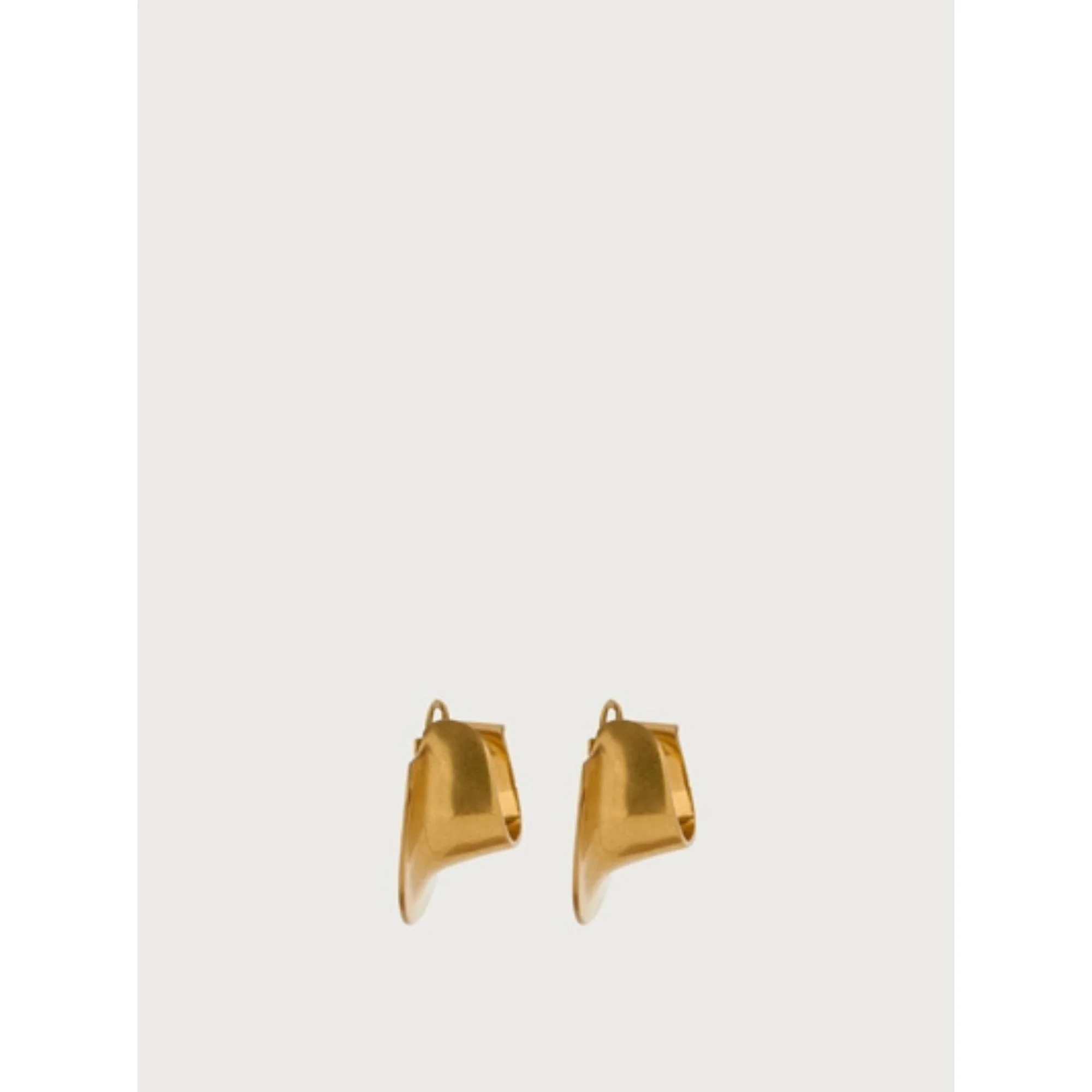 Sculpture Earrings - Gold - Image 3